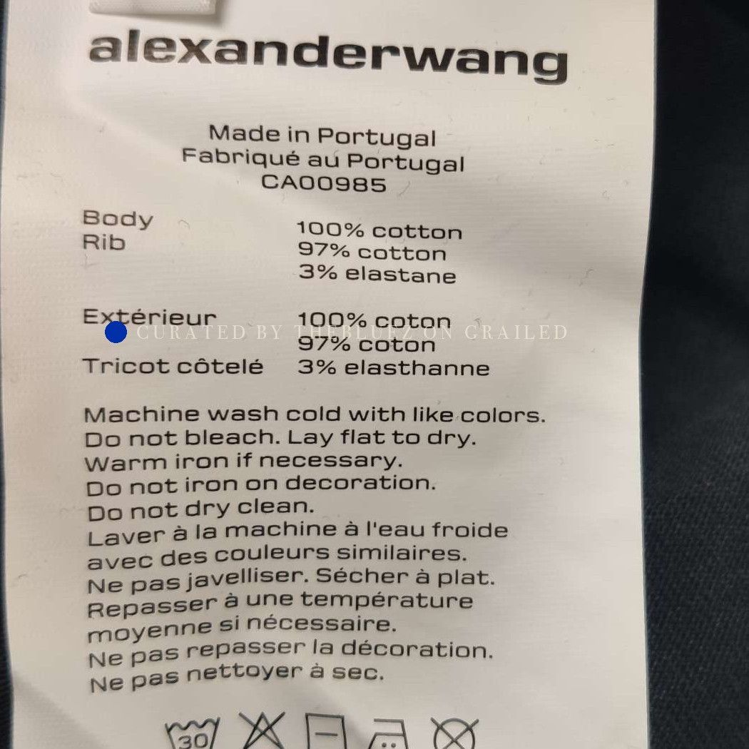 Alexander Wang Logo Hoodie in Black, Size M Size US M / EU 48-50 / 2 - 7 Thumbnail