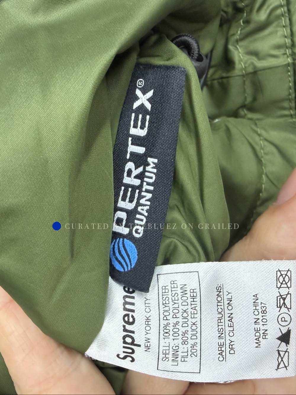 Supreme Signature Green Puffer Jacket by Yohji Yamamoto Size US XL / EU 56 / 4 - 4 Thumbnail