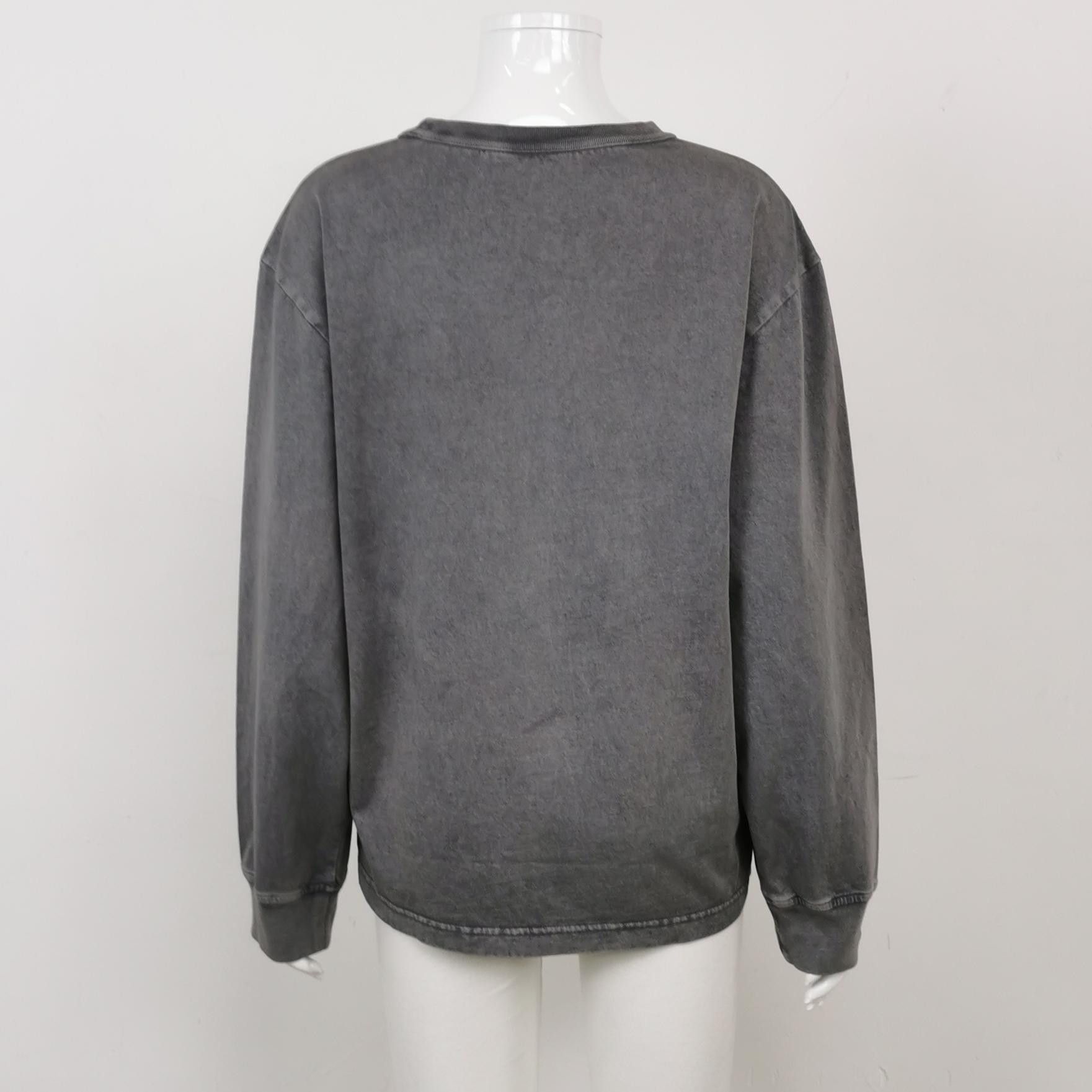 Alexander Wang Logo Long Sleeve T-Shirt in Gray Size US S / EU 44-46 / 1 - 2 Thumbnail