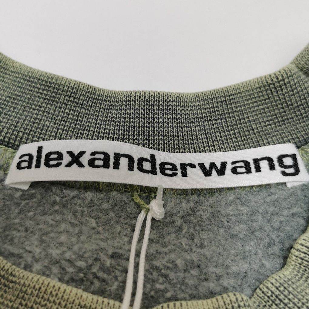 Alexander Wang Logo Crewneck Sweatshirt in Green Size US S / EU 44-46 / 1 - 5 Thumbnail
