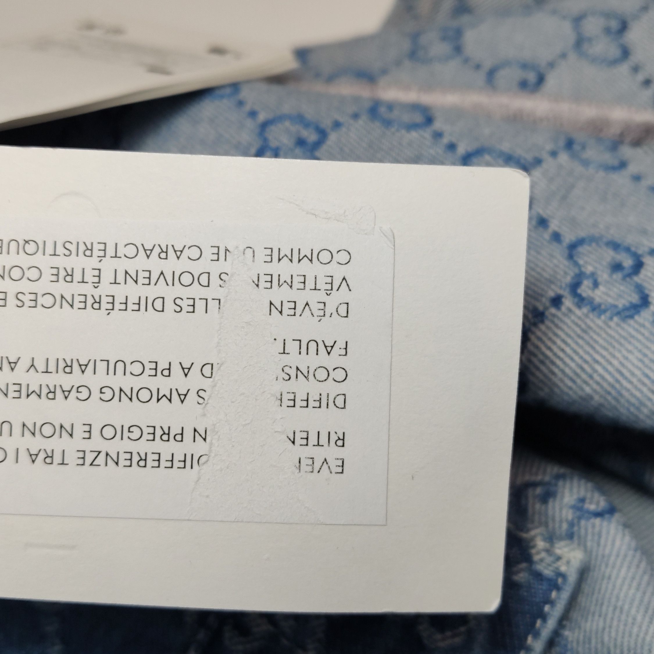 Gucci GG Monogram Blue Denim Jeans Size 26 Size US 26 / EU 42 - 12 Thumbnail