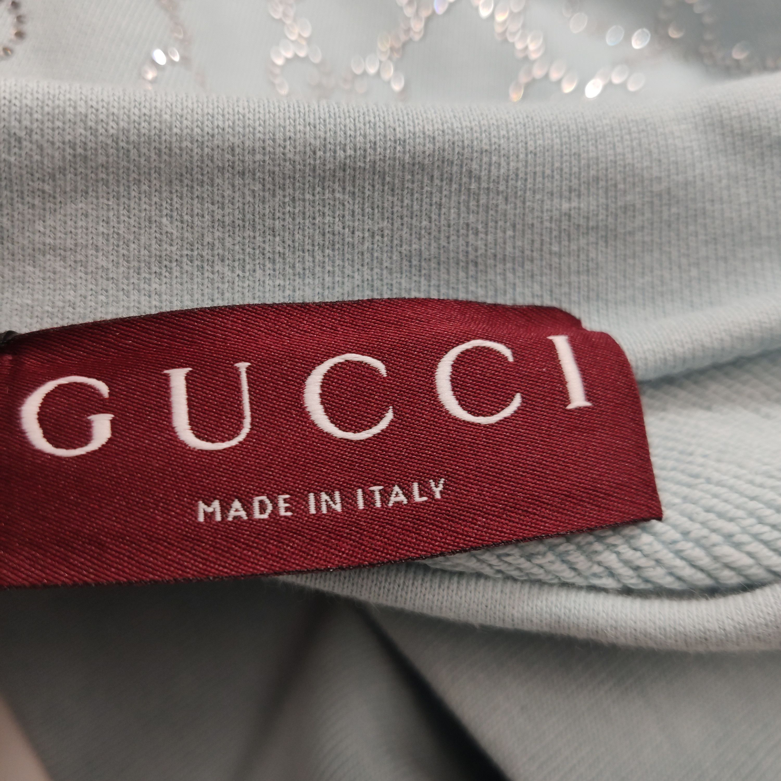 Gucci Rhinestone Monogram Oversized Hoodie Size US L / EU 52-54 / 3 - 6 Thumbnail