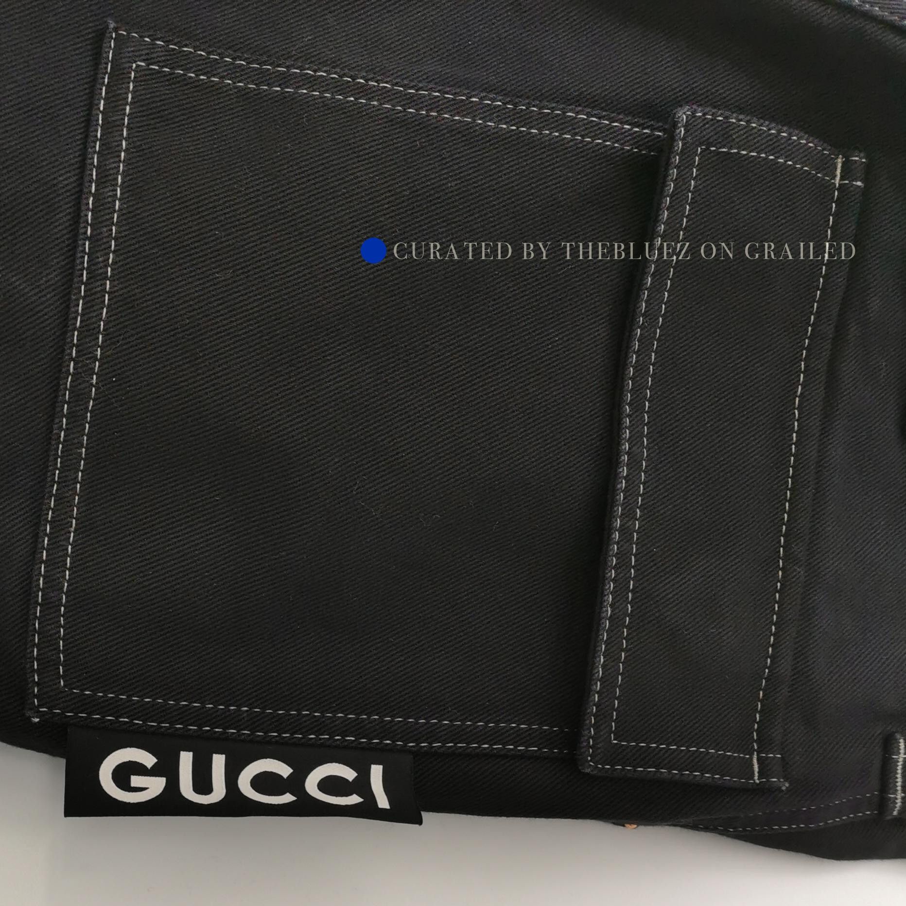 Gucci Logo Patch Casual Pants in Black Size US 26 / EU 42 - 3 Thumbnail