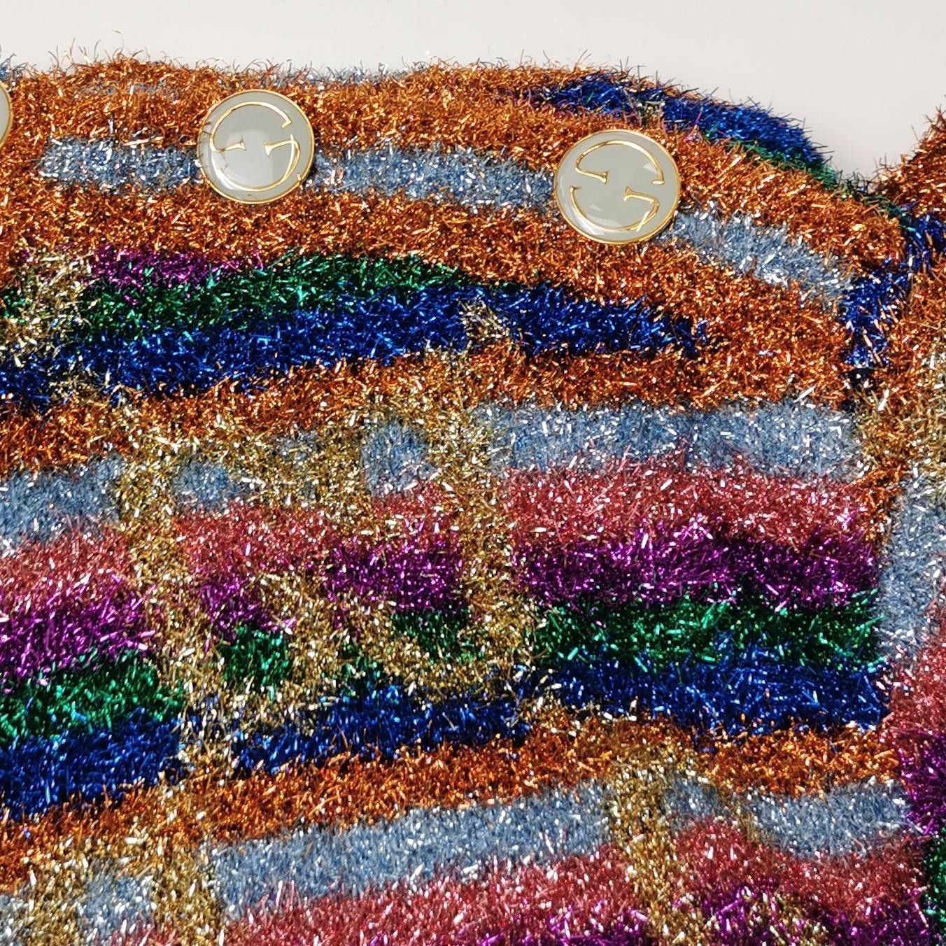 Gucci Metallic Rainbow Knit Sweater Size US S / EU 44-46 / 1 - 3 Thumbnail