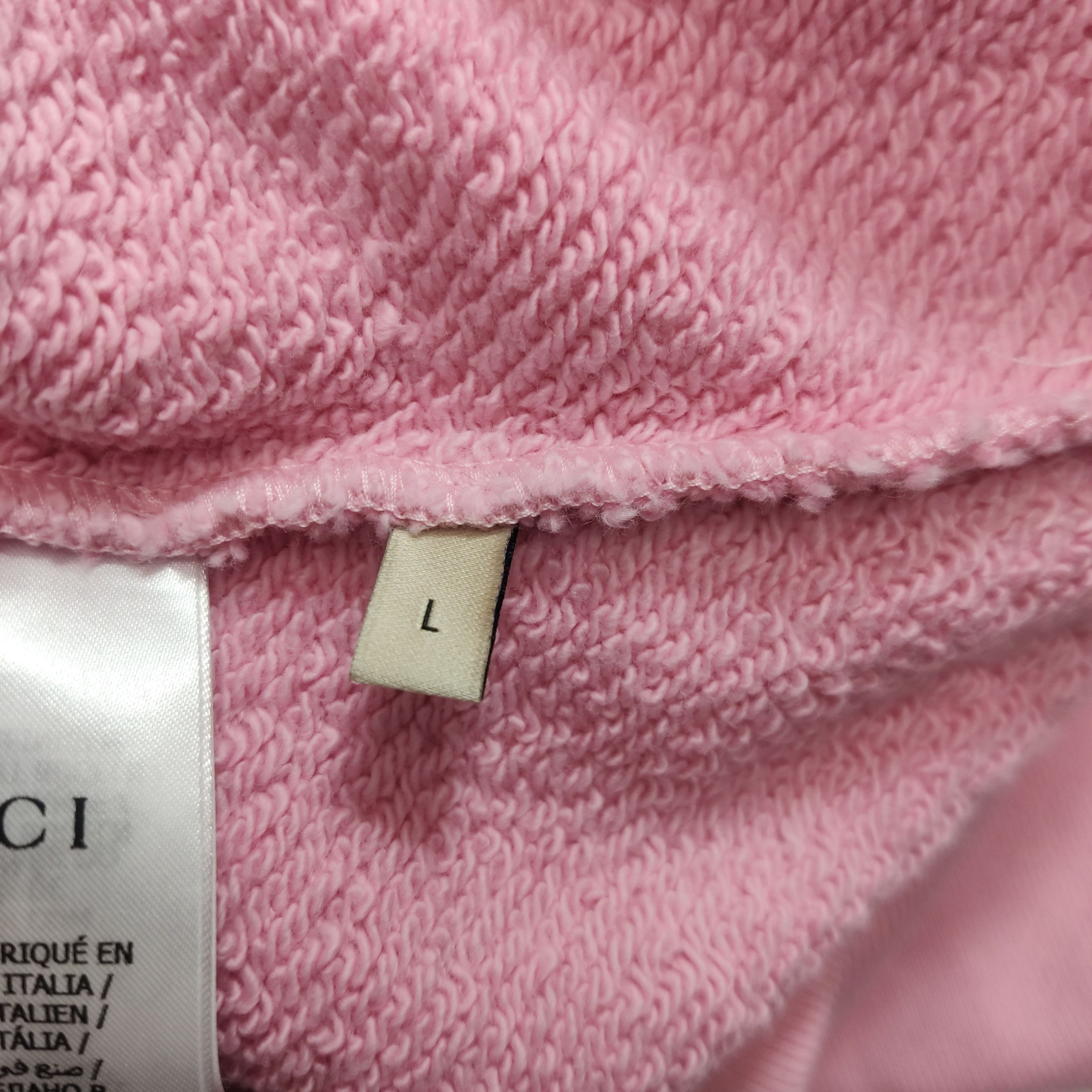 Gucci Pink Logo Sweatshirt Size L Size US L / EU 52-54 / 3 - 7 Thumbnail