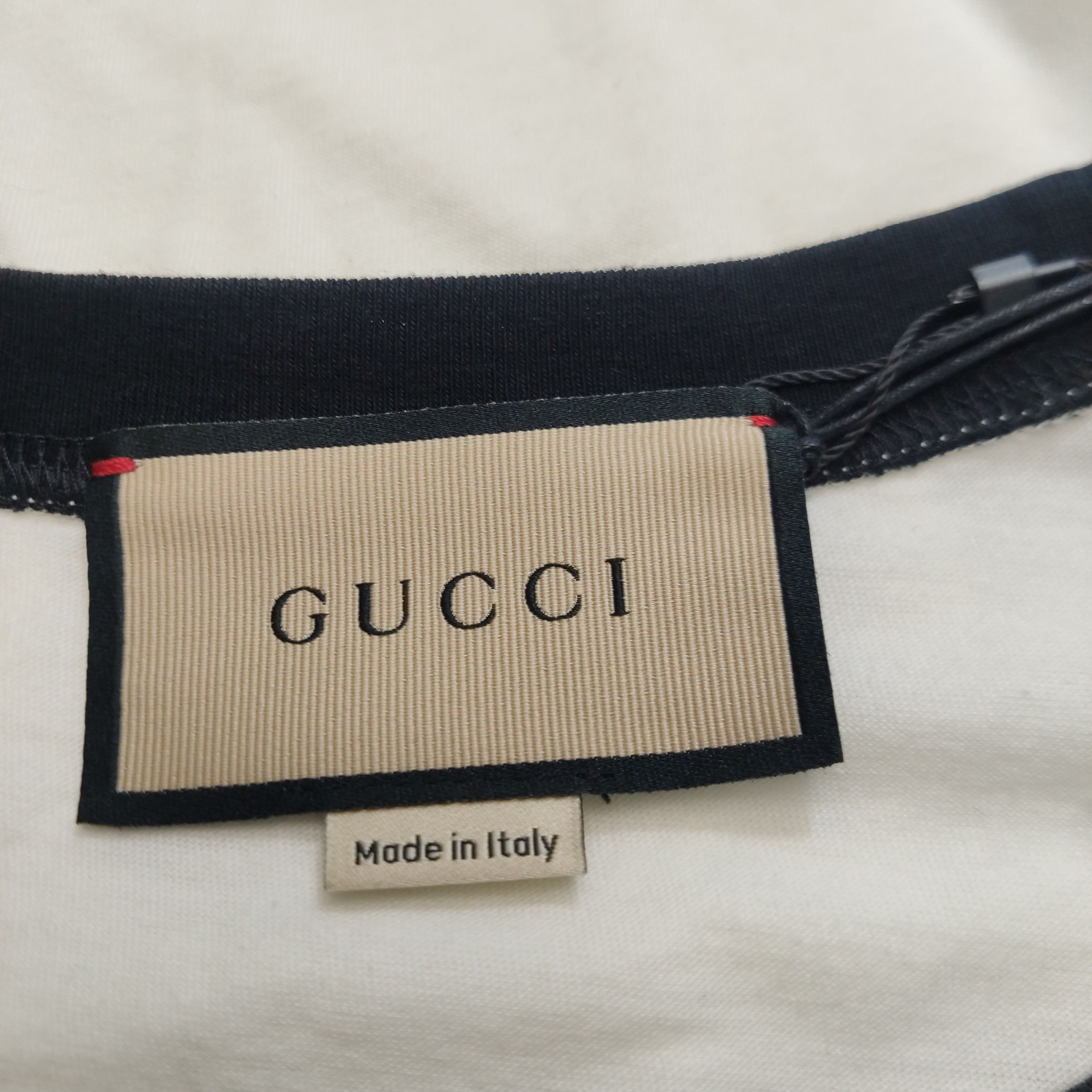Gucci White Planet Graphic Raglan T-Shirt Size US XXL / EU 58 / 5 - 7 Thumbnail