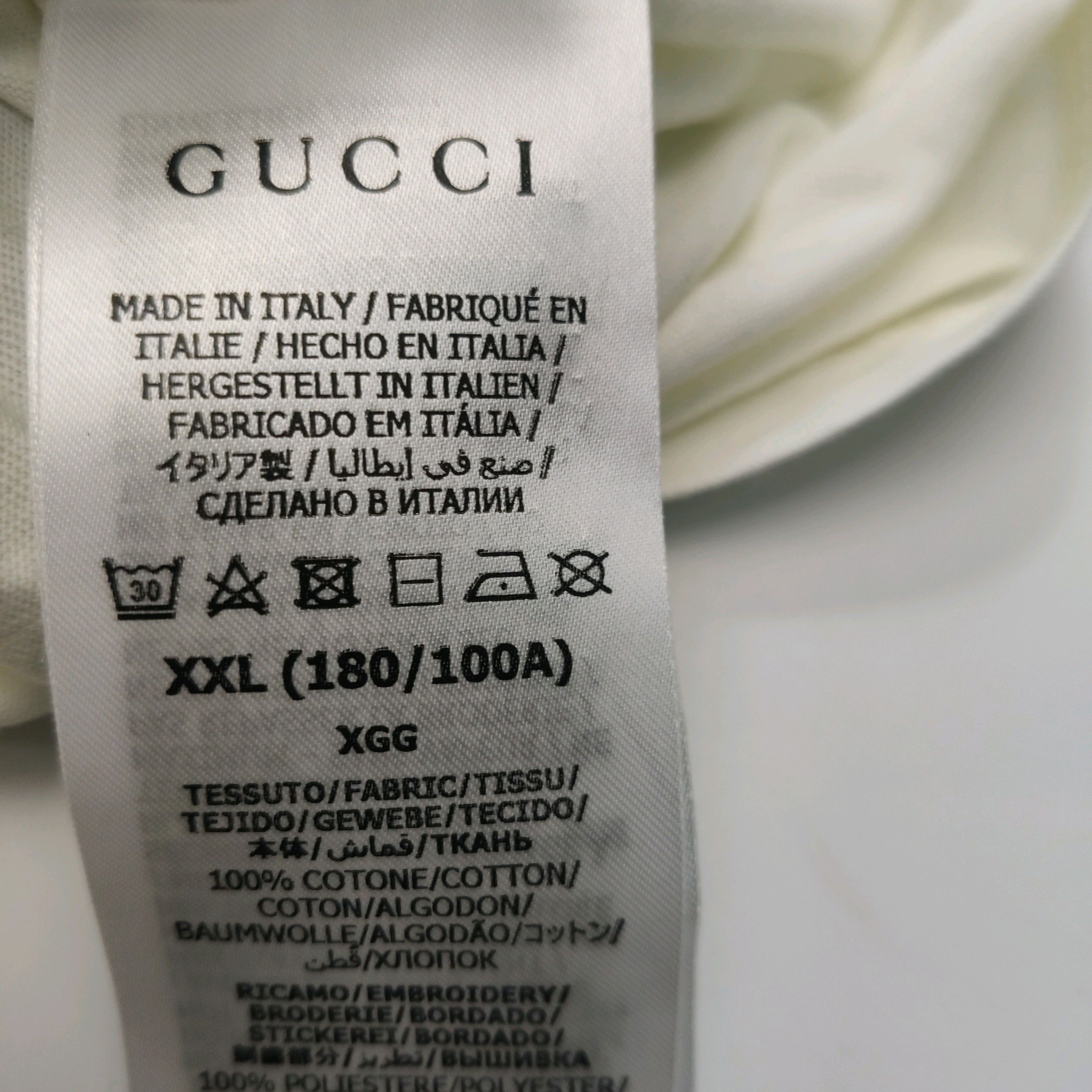 Gucci White Planet Graphic Raglan T-Shirt Size US XXL / EU 58 / 5 - 8 Thumbnail
