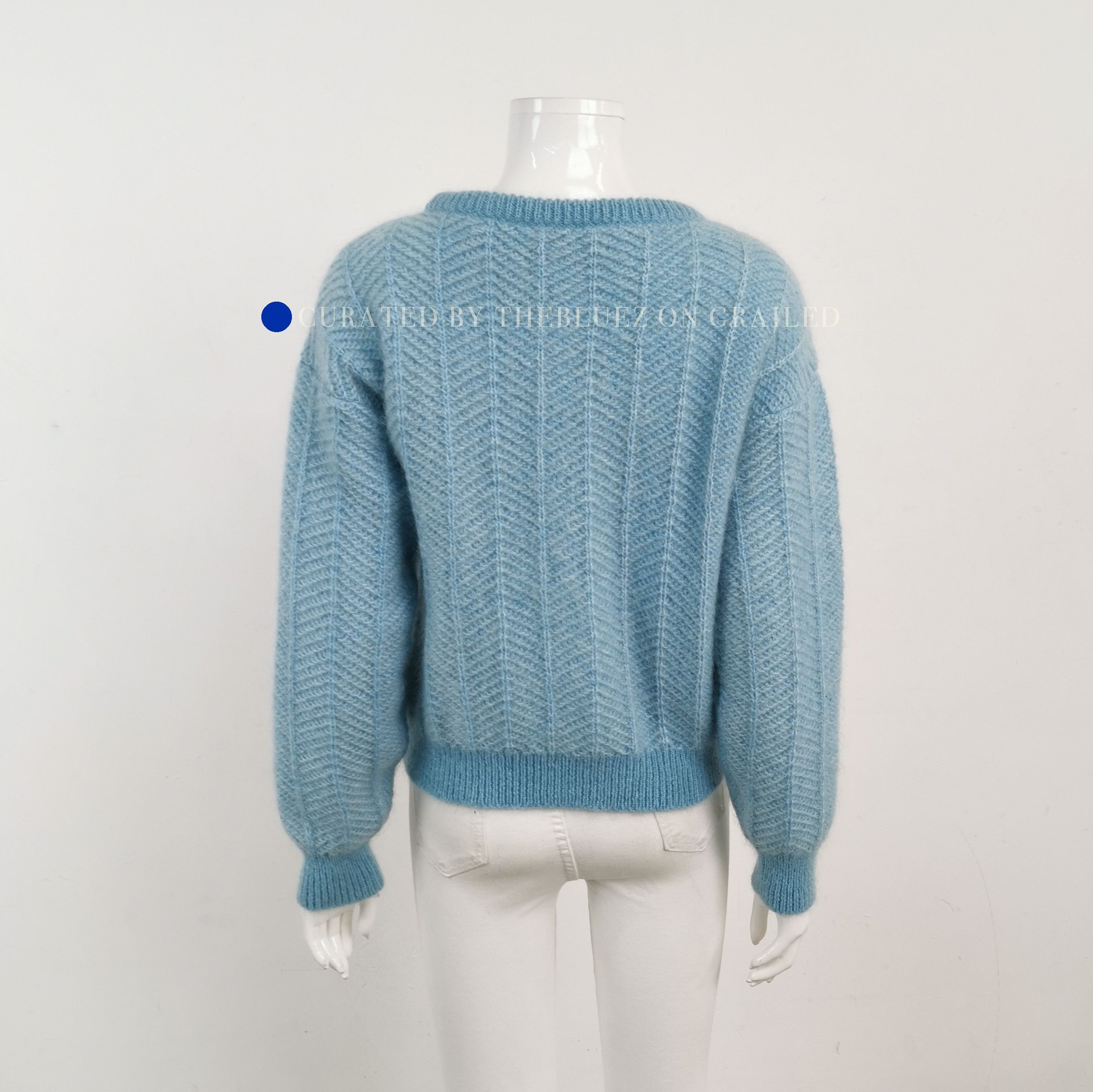 Gucci Soft Blue Mohair Blend Sweater in XS Size US XS / EU 42 / 0 - 2 Thumbnail