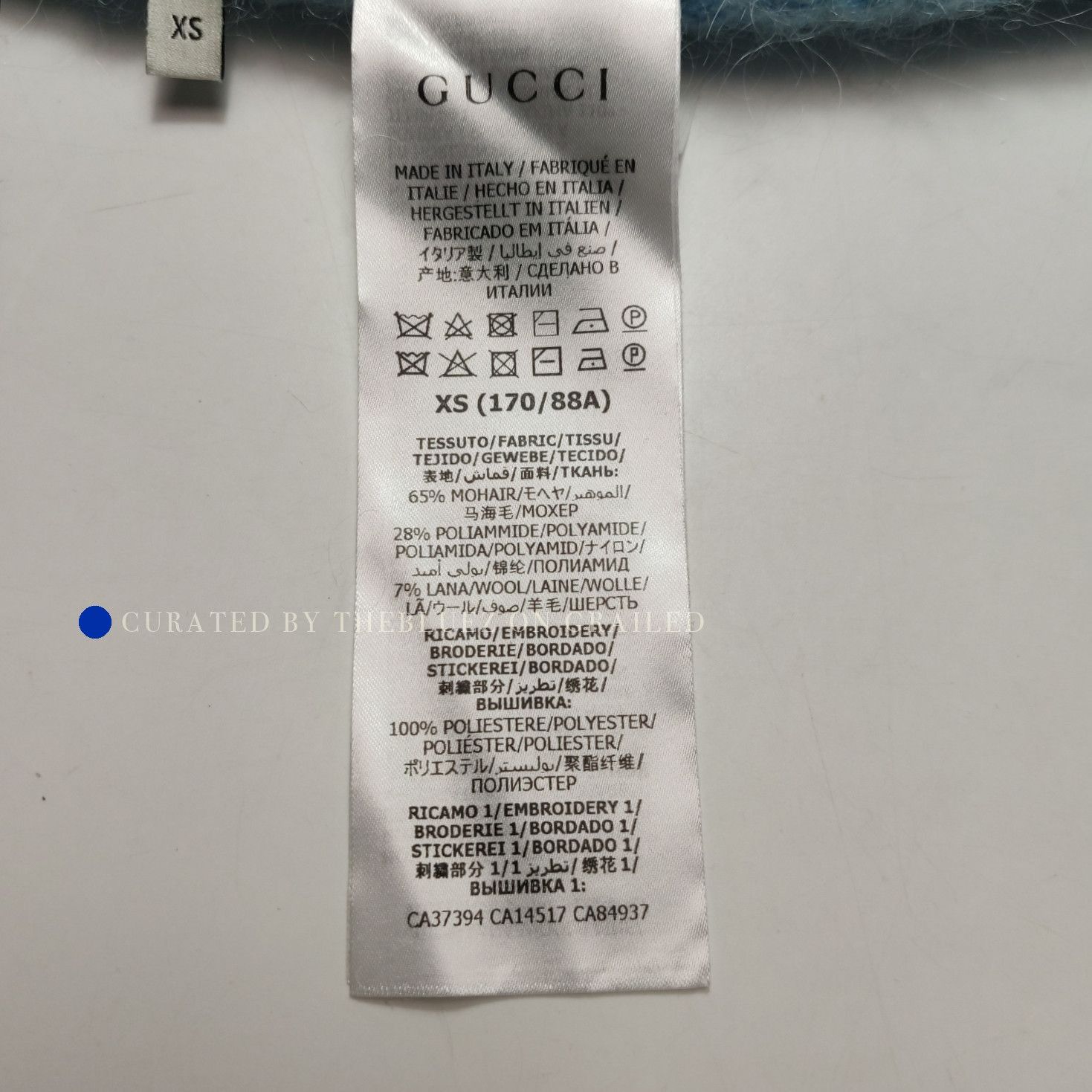Gucci Soft Blue Mohair Blend Sweater in XS Size US XS / EU 42 / 0 - 7 Thumbnail