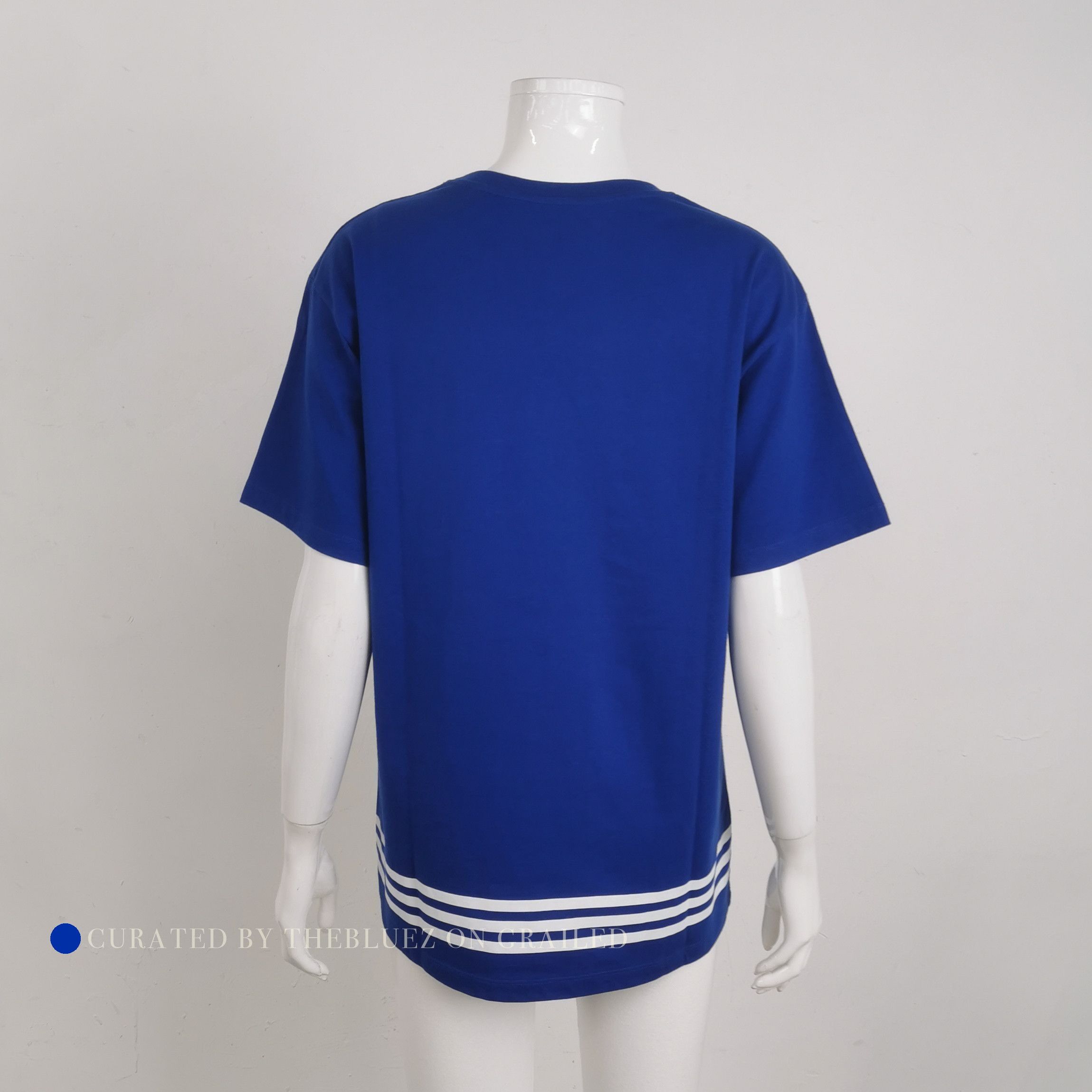 Gucci Stylish Blue Logo Graphic T-Shirt Size US XS / EU 42 / 0 - 2 Thumbnail