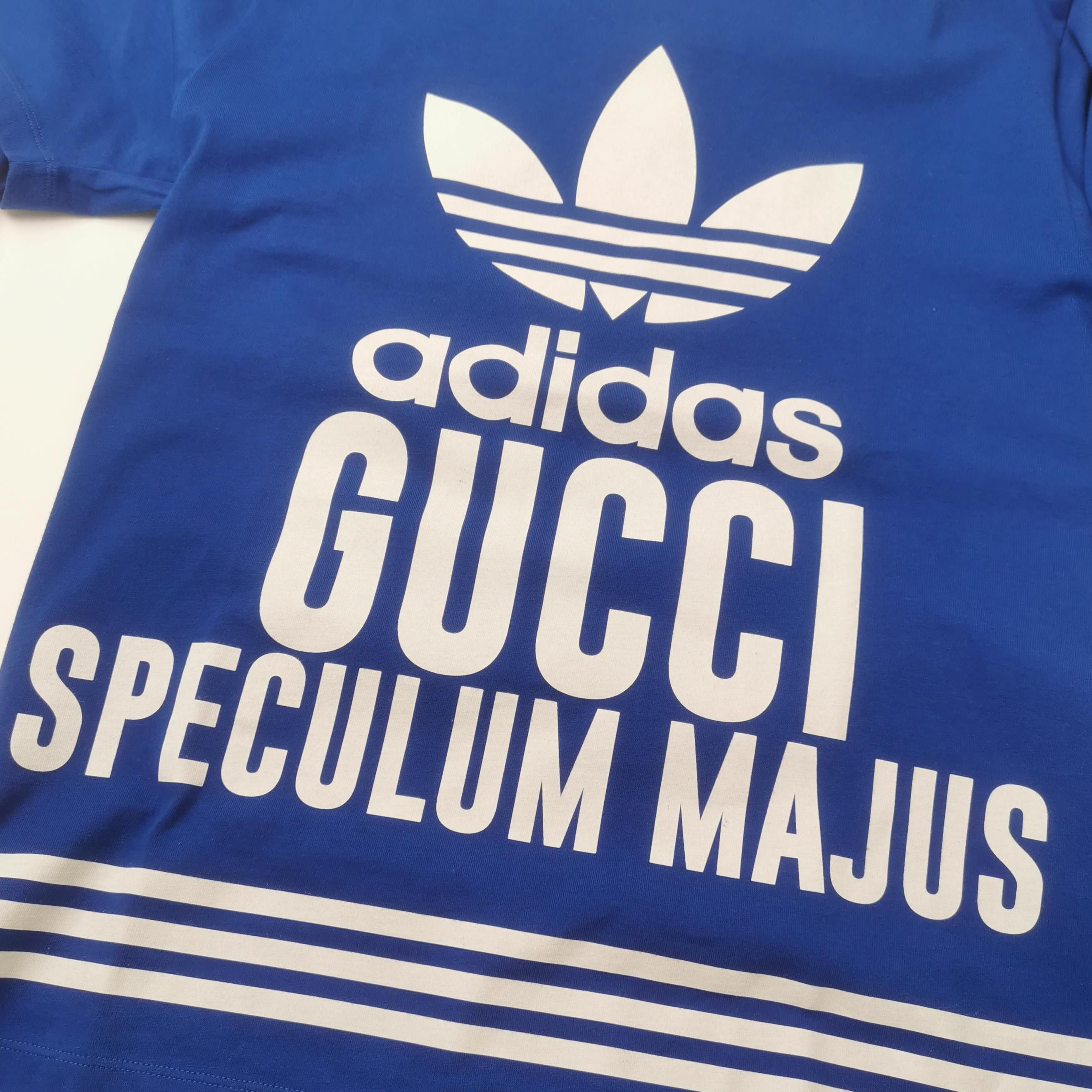 Gucci Stylish Blue Logo Graphic T-Shirt Size US XS / EU 42 / 0 - 3 Thumbnail