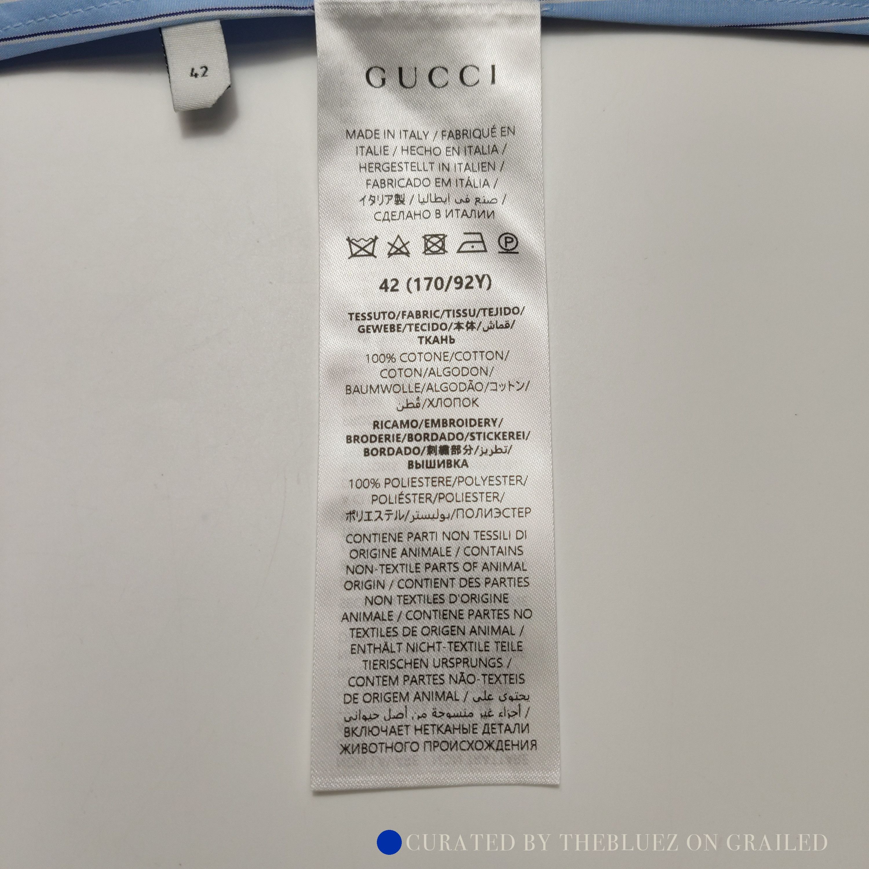 Gucci Striped Button Up Shirt in Blue Size US XS / EU 42 / 0 - 8 Thumbnail