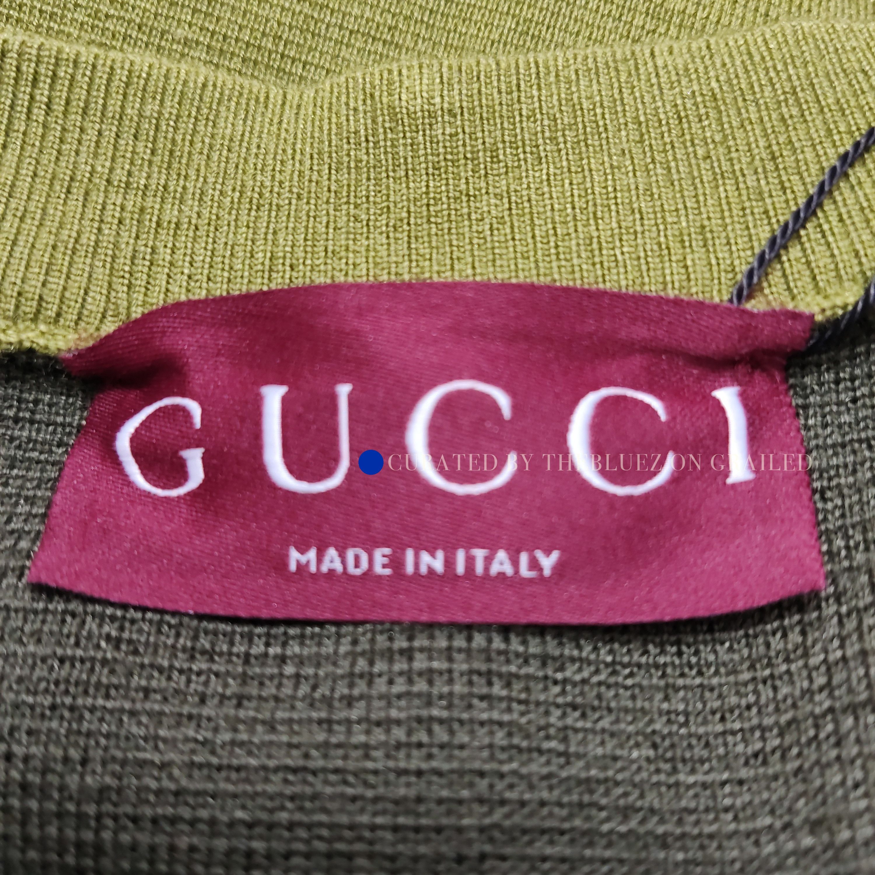 Gucci Cozy Green Knit Button Sweater Size US M / EU 48-50 / 2 - 5 Thumbnail