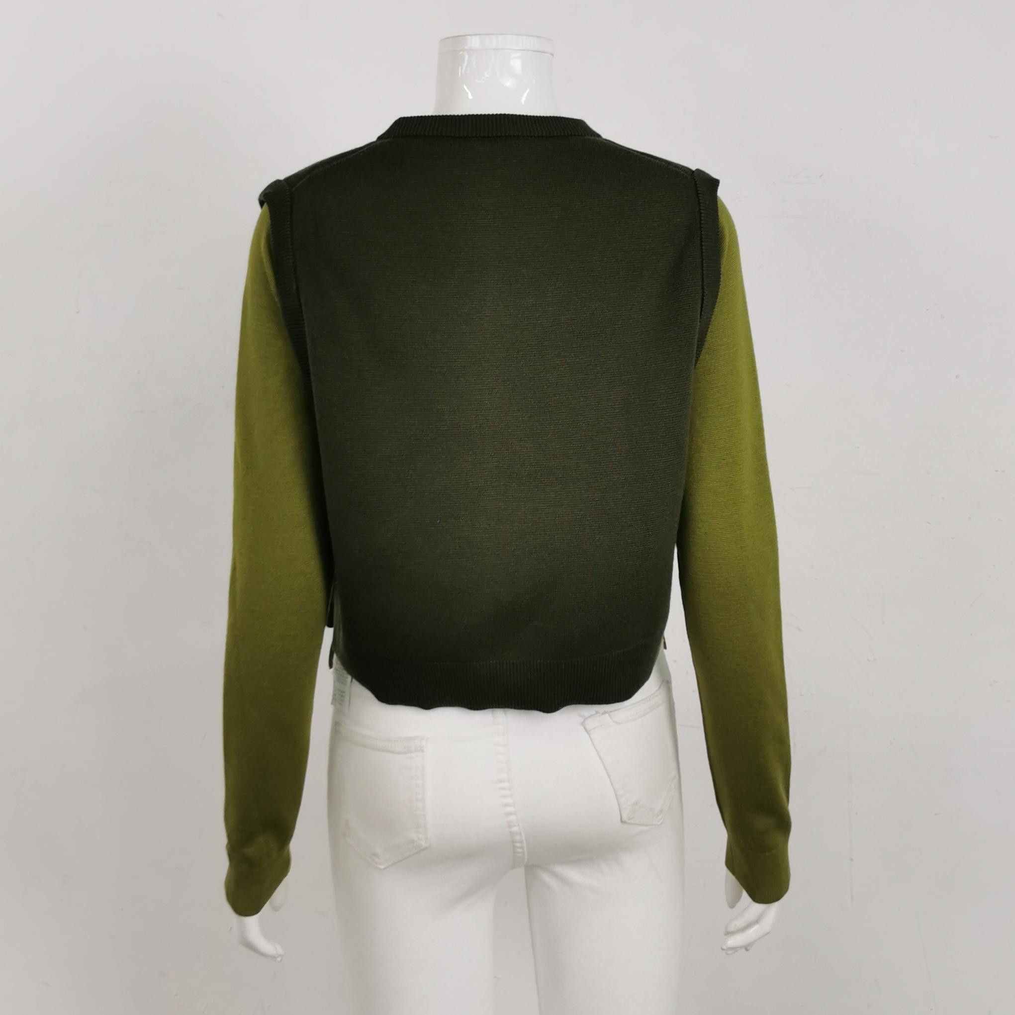 Gucci Cozy Green Knit Button Sweater Size US M / EU 48-50 / 2 - 2 Thumbnail