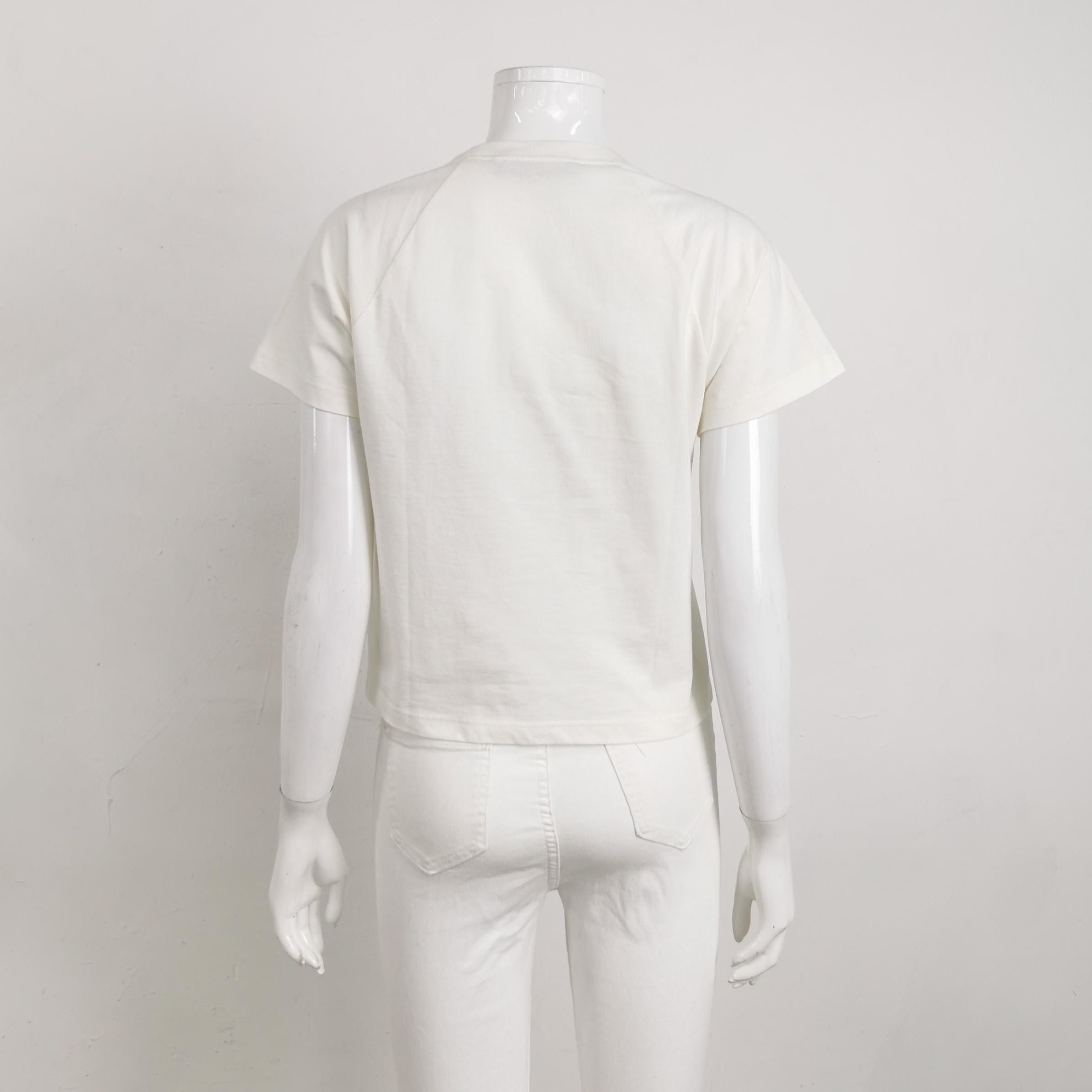 Gucci Graphic Logo T-Shirt in White Size US M / EU 48-50 / 2 - 2 Thumbnail