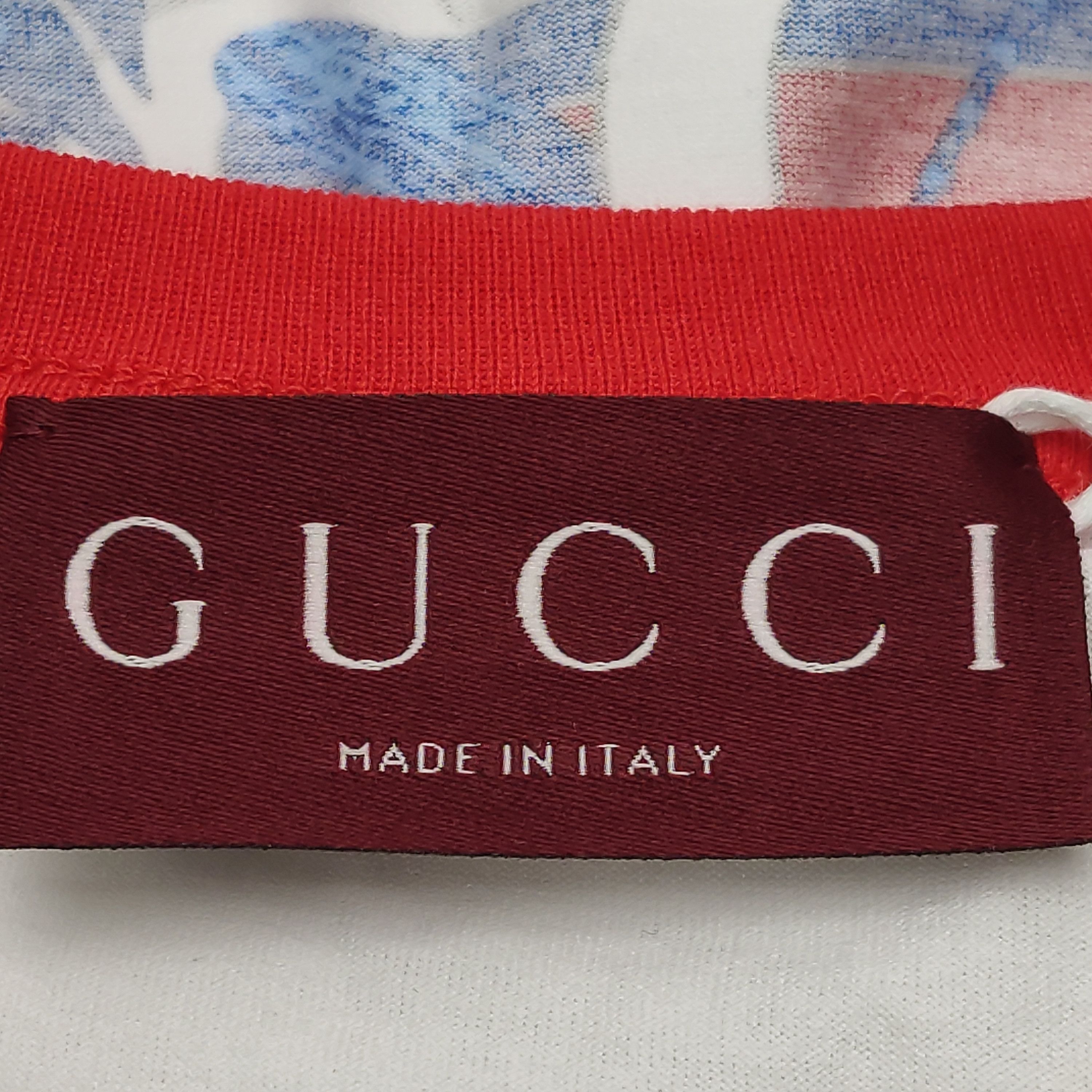 Gucci Dragonfly Logo T-Shirt in White Size US M / EU 48-50 / 2 - 5 Thumbnail