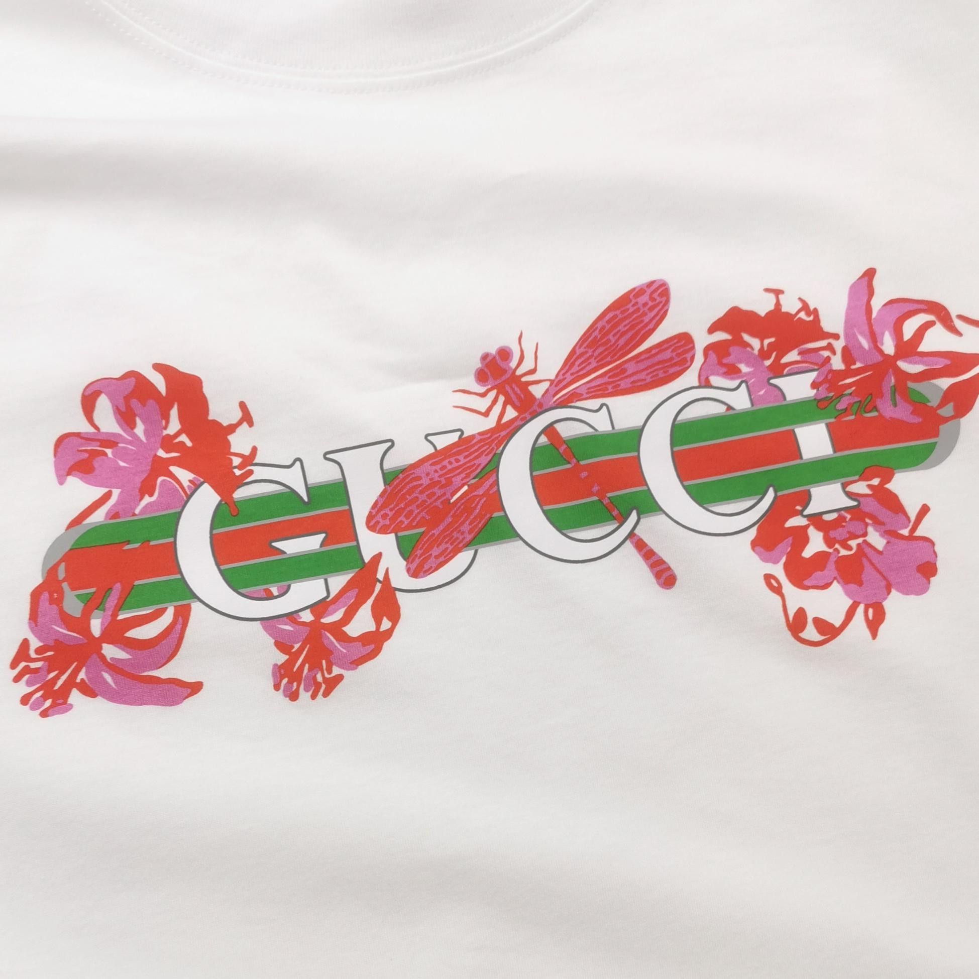Gucci Floral Logo Short Sleeve Tee Size US L / EU 52-54 / 3 - 3 Thumbnail