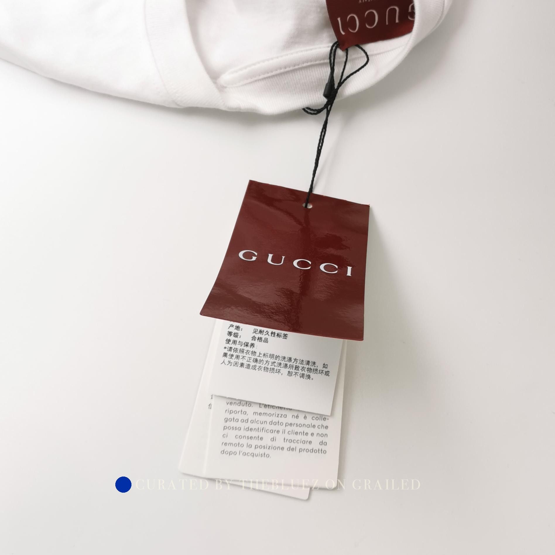 Gucci Classic Logo Tee in White Size US M / EU 48-50 / 2 - 4 Thumbnail