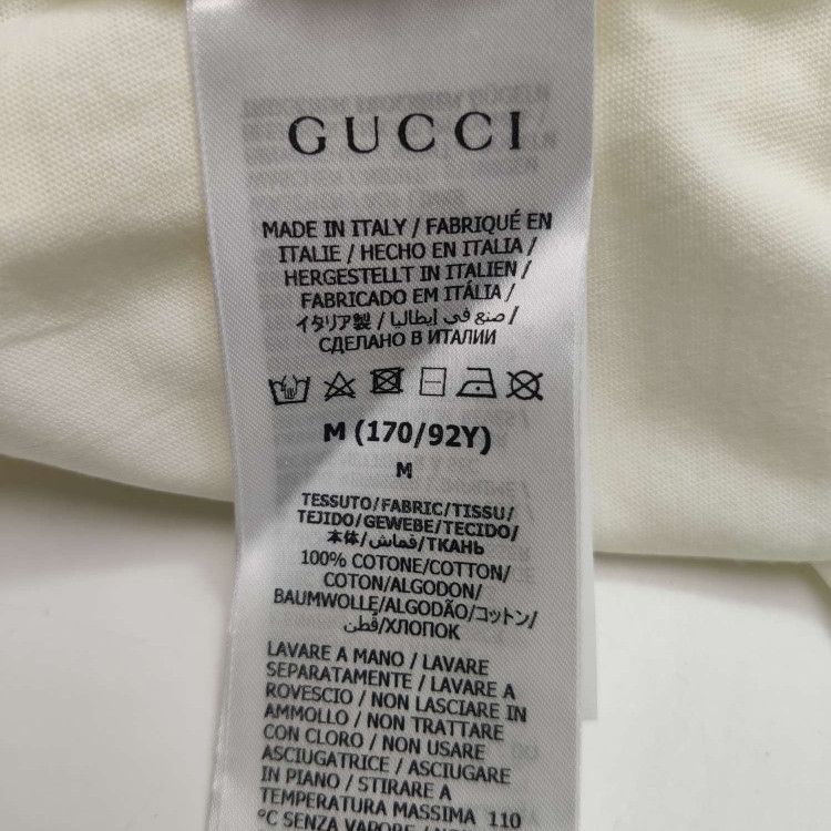 Gucci Graphic Logo T-Shirt in White Size US M / EU 48-50 / 2 - 6 Thumbnail