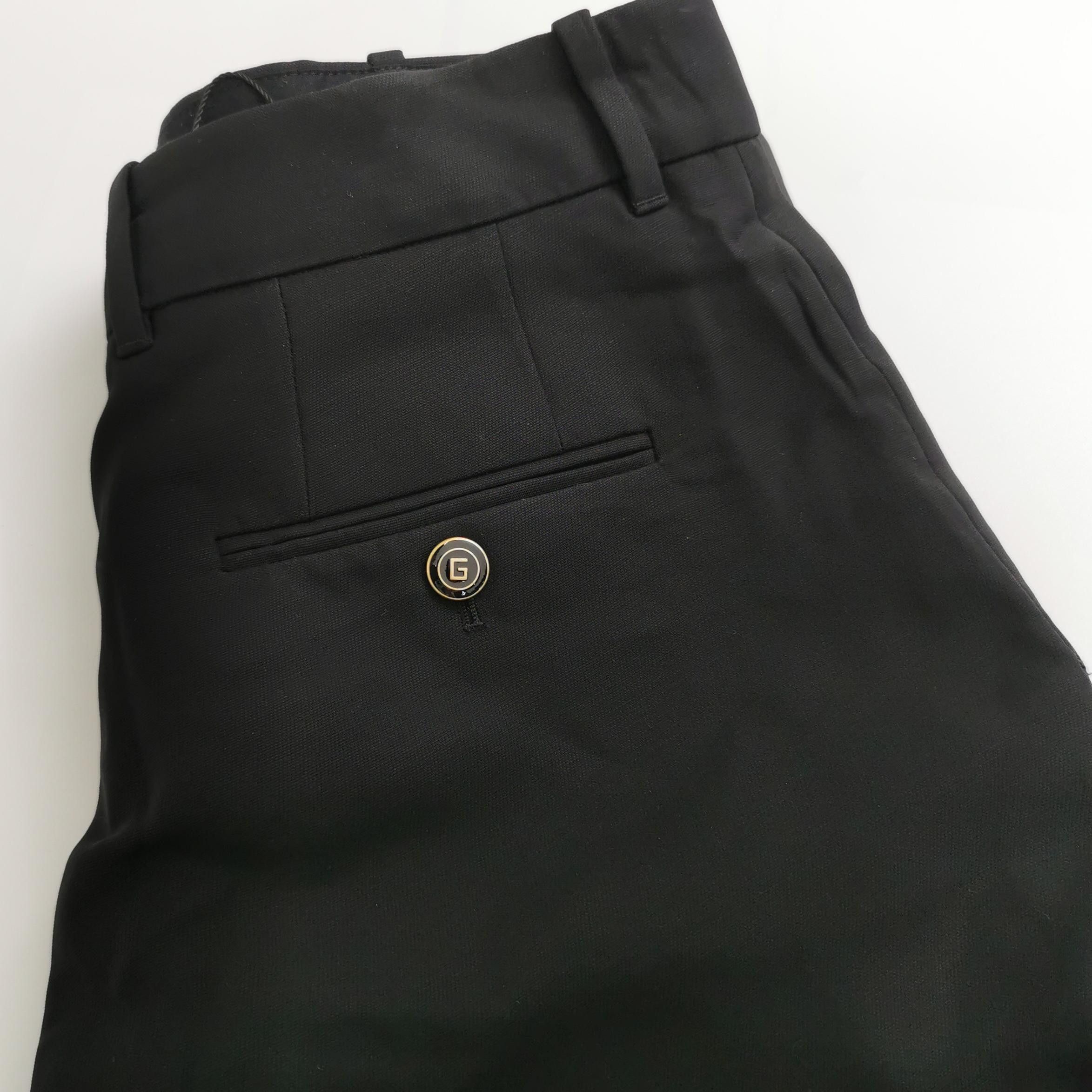 Gucci Elegant Black Silk Wool Blend Trousers Size US 26 / EU 42 - 3 Thumbnail