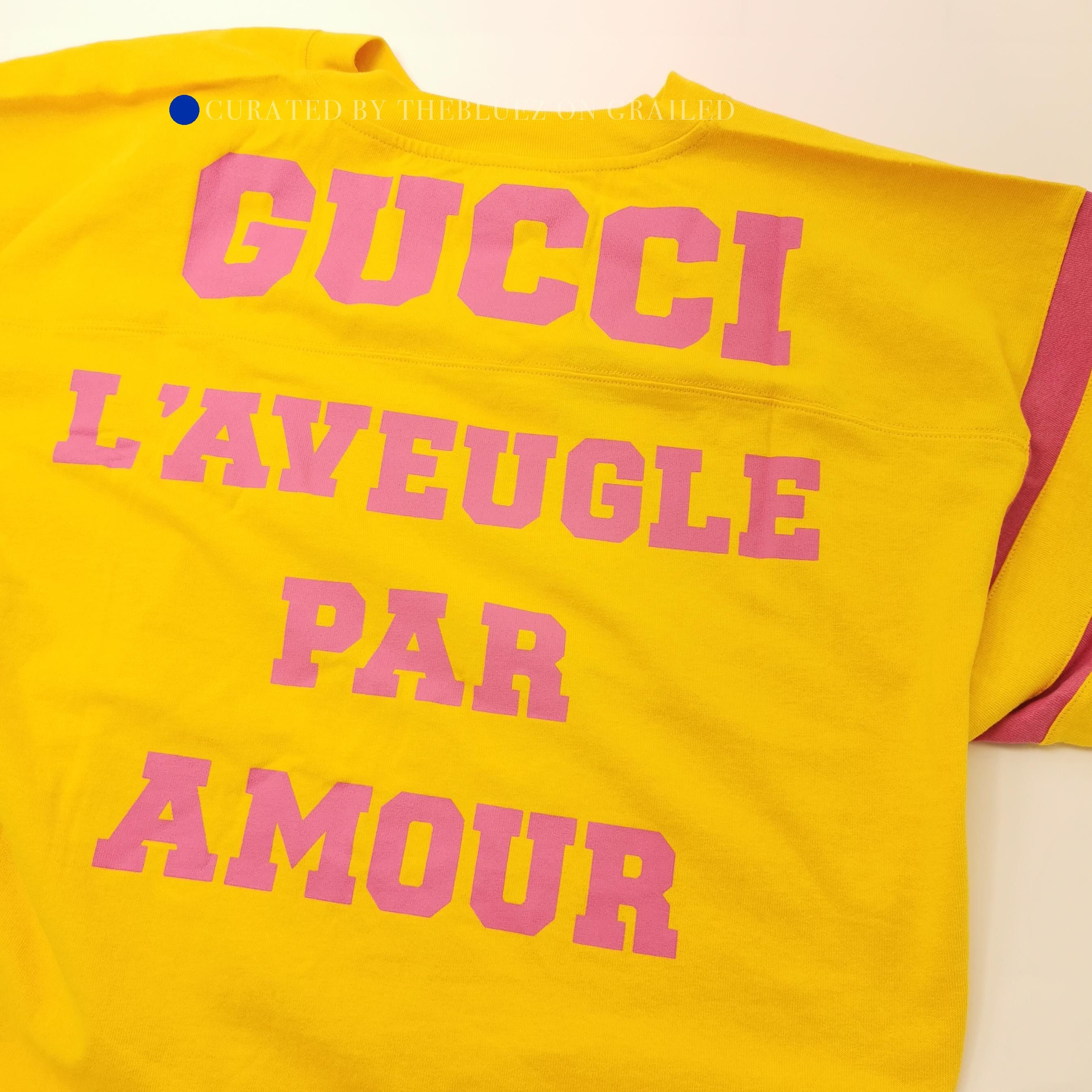 Gucci Graphic Print Yellow Short Sleeve T-Shirt Size US XS / EU 42 / 0 - 3 Thumbnail