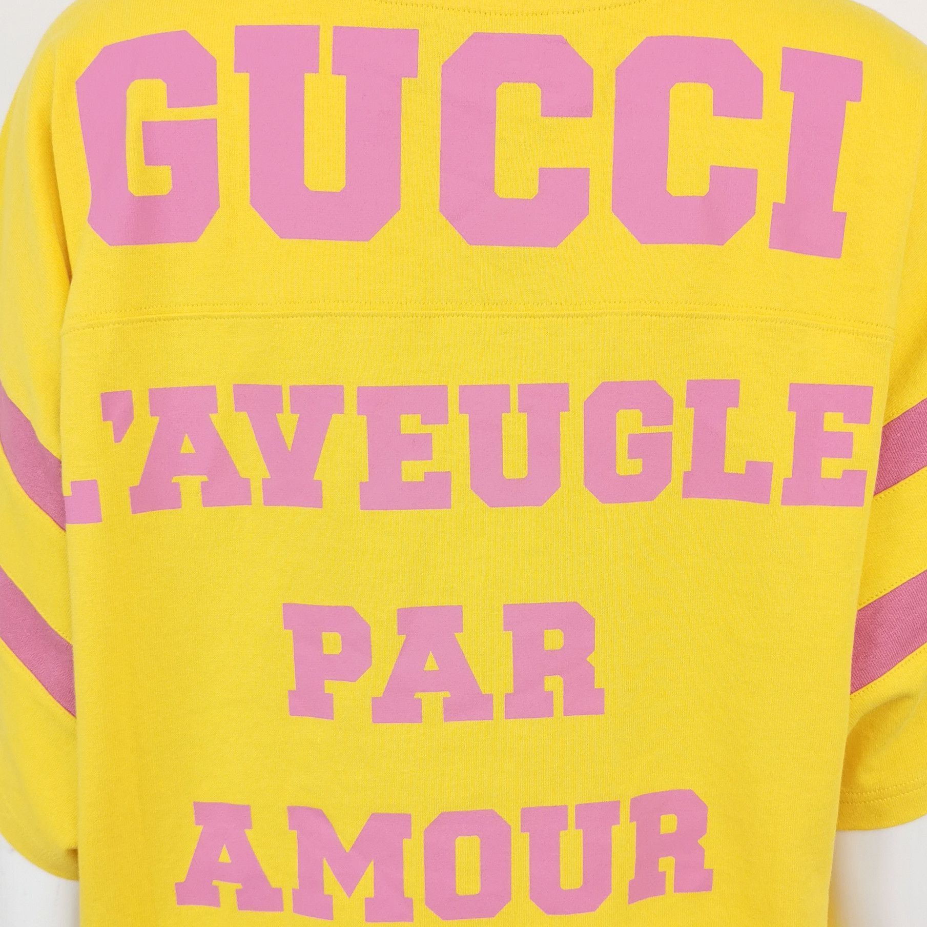 Gucci L'Aveugle Par Amour Tee in Yellow Size US S / EU 44-46 / 1 - 3 Thumbnail