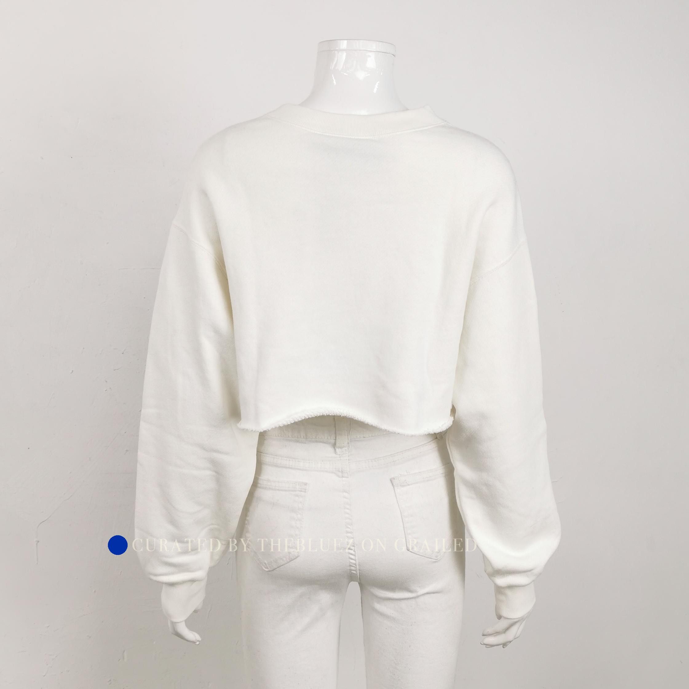 Gucci Stylish White Logo Sweatshirt in XXS Size US XXS / EU 40 - 2 Thumbnail