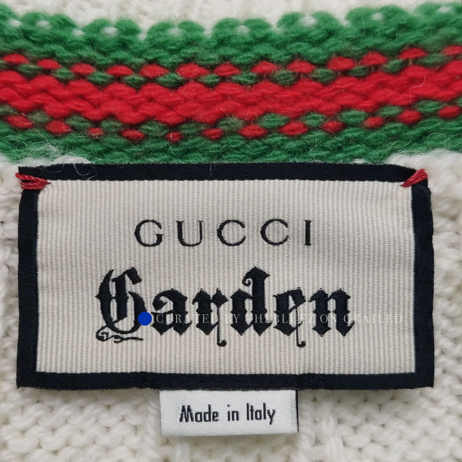 Gucci Embroidered Cable Knit Sweater with Butterflies Size US XXS / EU 40 - 4 Thumbnail
