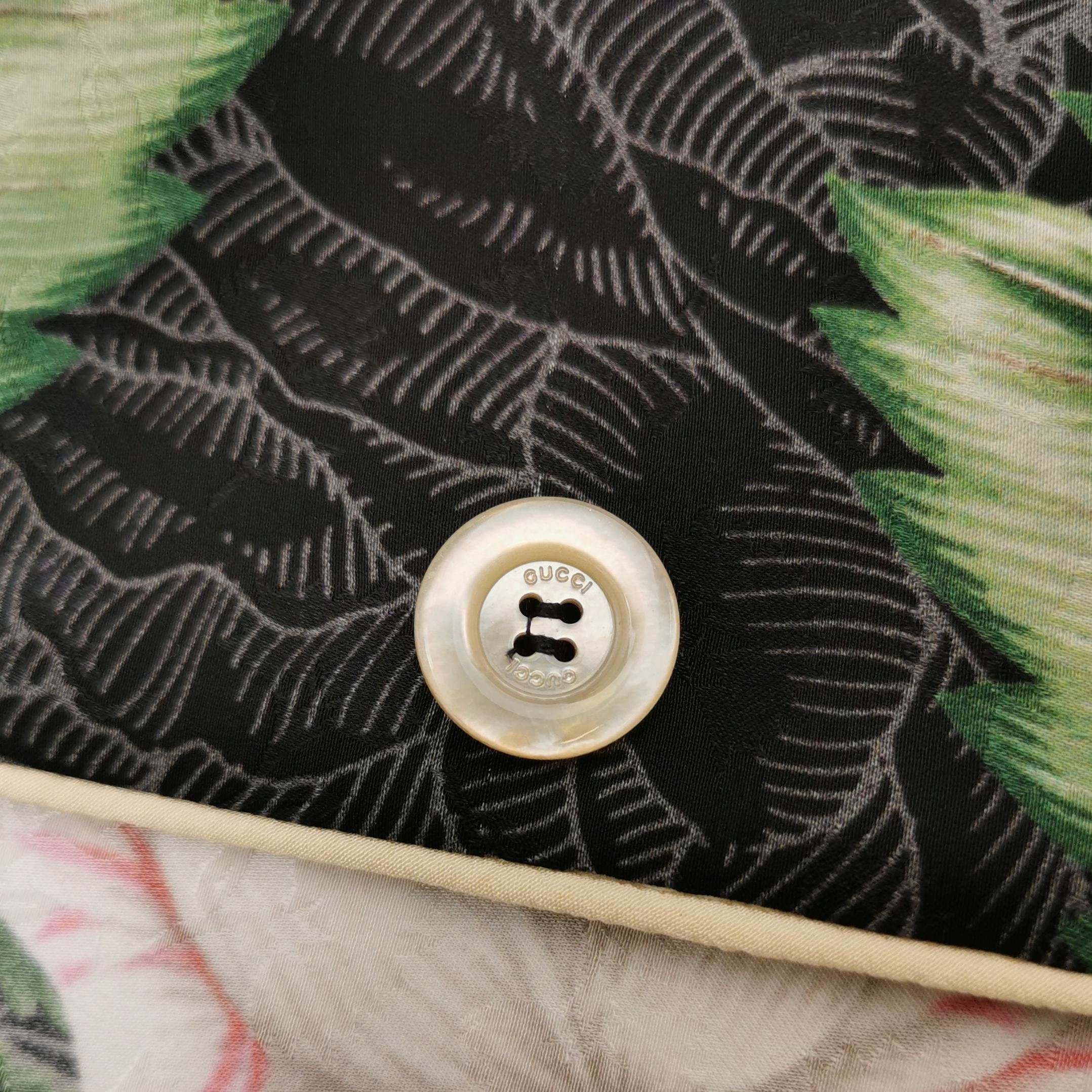 Gucci Vibrant Floral Silk Button-Up Shirt Size US XS / EU 42 / 0 - 4 Thumbnail