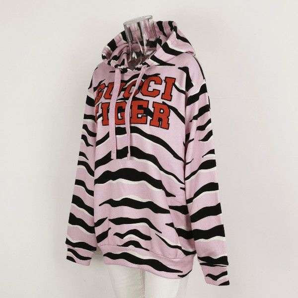 Gucci Pink Tiger Print Hoodie in Size M Size US M / EU 48-50 / 2 - 2 Thumbnail