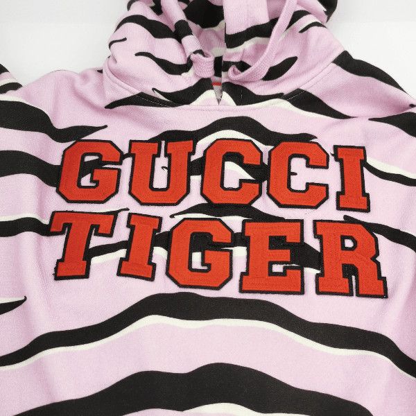 Gucci Pink Tiger Print Hoodie Size US M / EU 48-50 / 2 - 4 Thumbnail