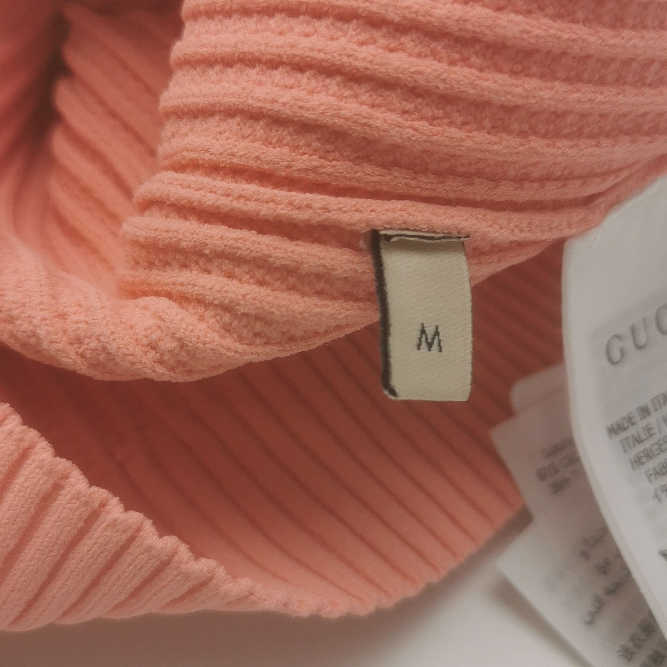 Gucci Pink Logo Knit Sweater Size US M / EU 48-50 / 2 - 10 Thumbnail