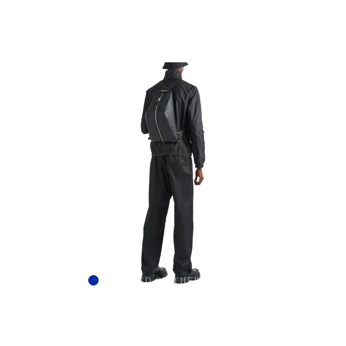 Prada Zip-Up Logo Jacket in Black Size US L / EU 52-54 / 3 - 7 Thumbnail