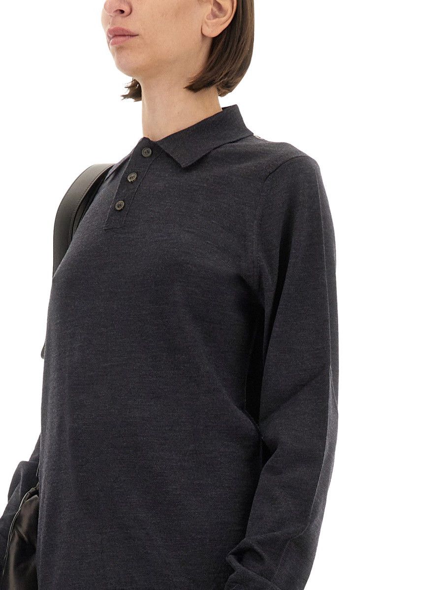 Maison Margiela MAISON MARGIELA WOOL POLO. - GREY Size L / US 10 / IT 46 - 4 Thumbnail
