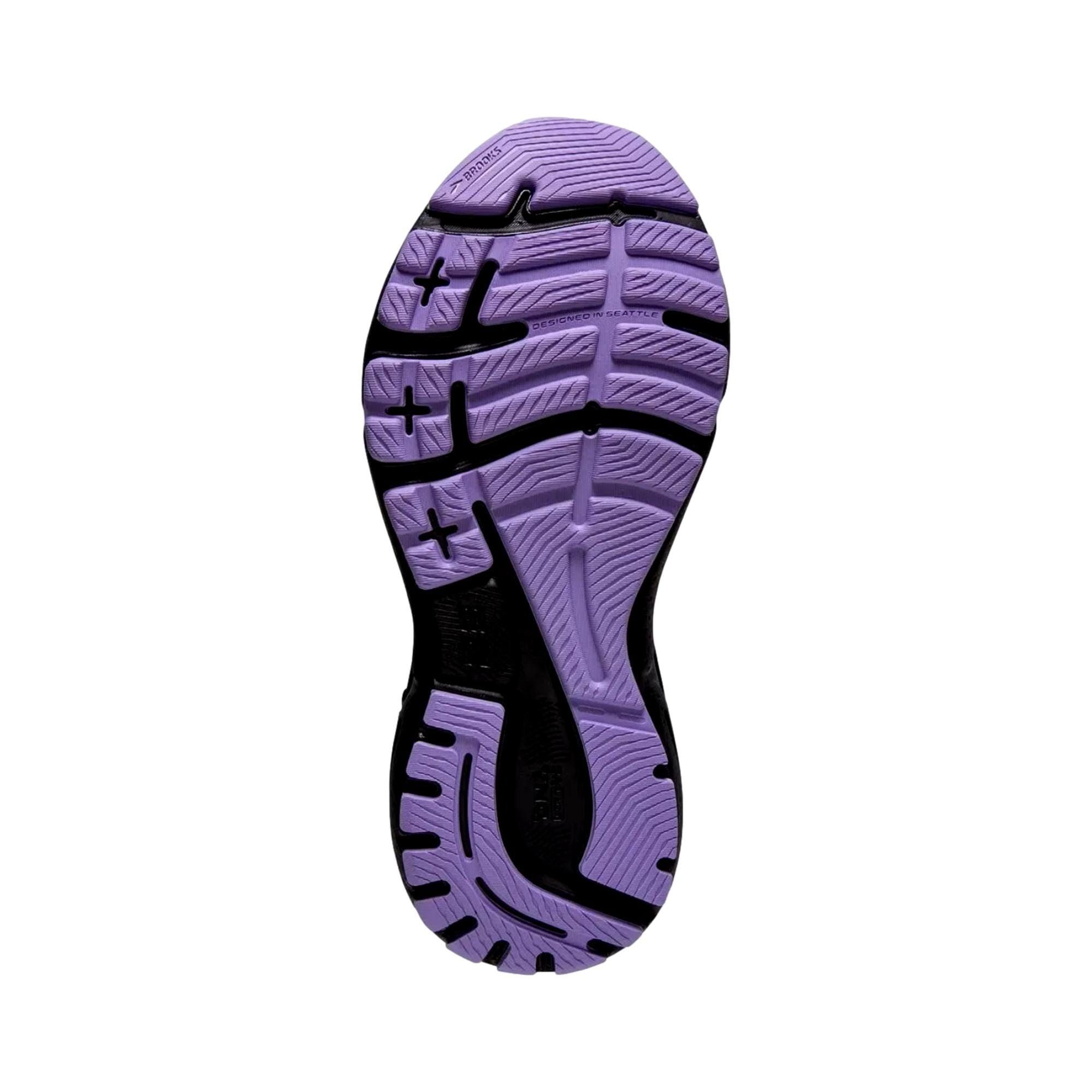 Brooks Adrenaline GTS 23 Grey / Black / Purple 120381 1B 039 Size US 6 / IT 36 - 3 Thumbnail
