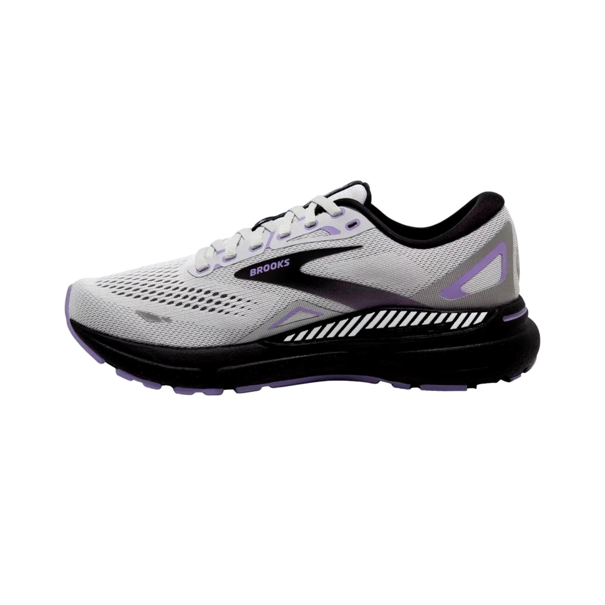 Brooks Adrenaline GTS 23 Grey / Black / Purple 120381 1B 039 Size US 6 / IT 36 - 4 Thumbnail