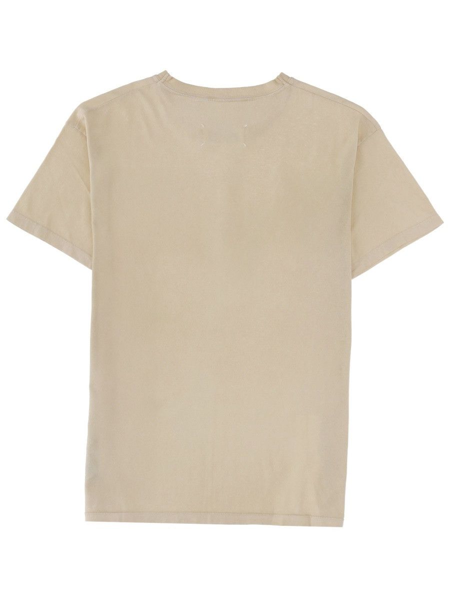 Maison Margiela MAISON MARGIELA T-SHIRT "BINGO" - BEIGE Size L / US 10 / IT 46 - 2 Thumbnail