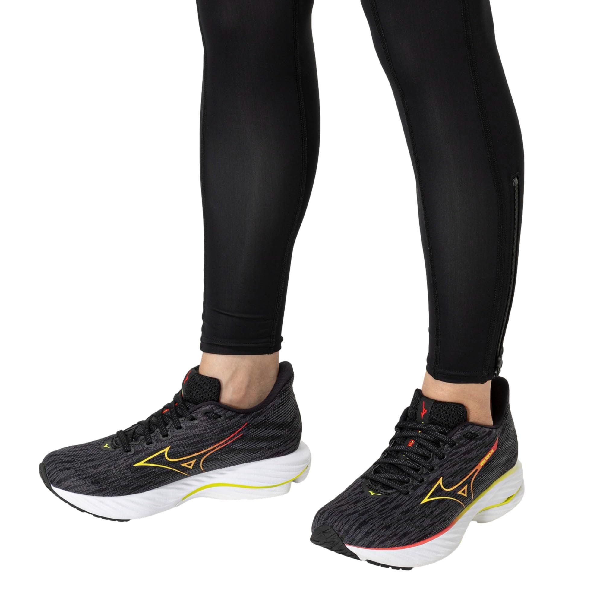 Mizuno Wave Rider 28 Black / Evening Primrose J1GD240377 Size US 6 / IT 36 - 4 Thumbnail
