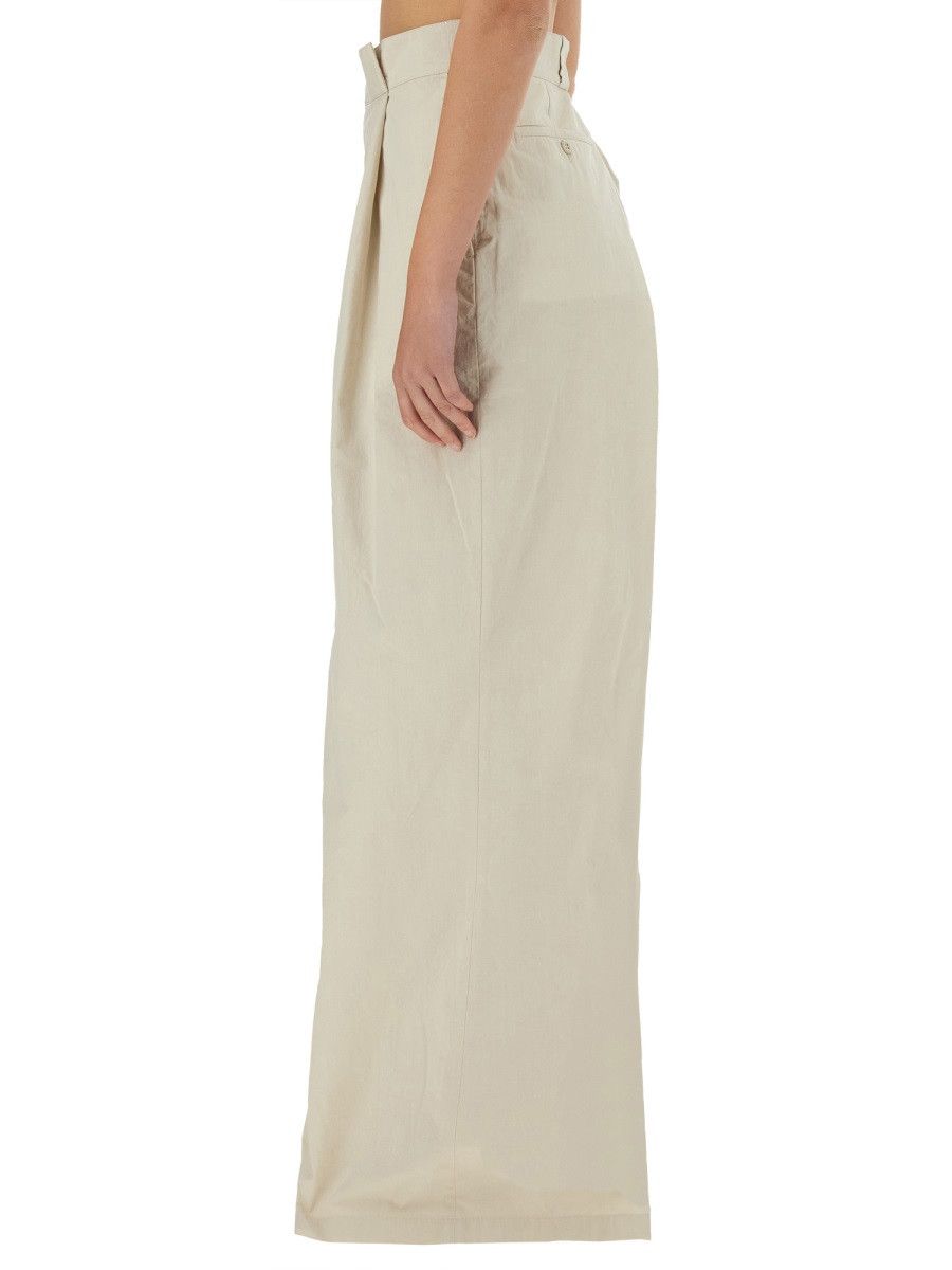 Maison Margiela MAISON MARGIELA PANTS WITH PLEATS - IVORY (IT 40) Size 40" / US 18 - 4 Thumbnail