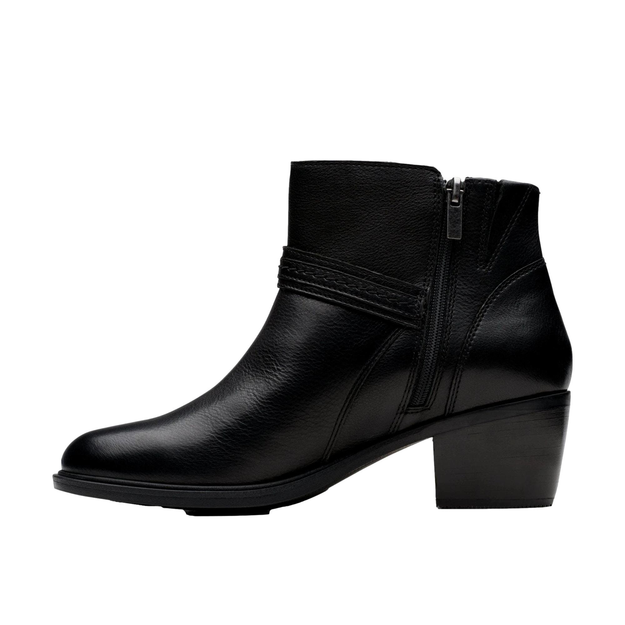 Clarks Neva Buckle Black Leather 26179799 Size US 6.5 / IT 36.5 - 4 Thumbnail