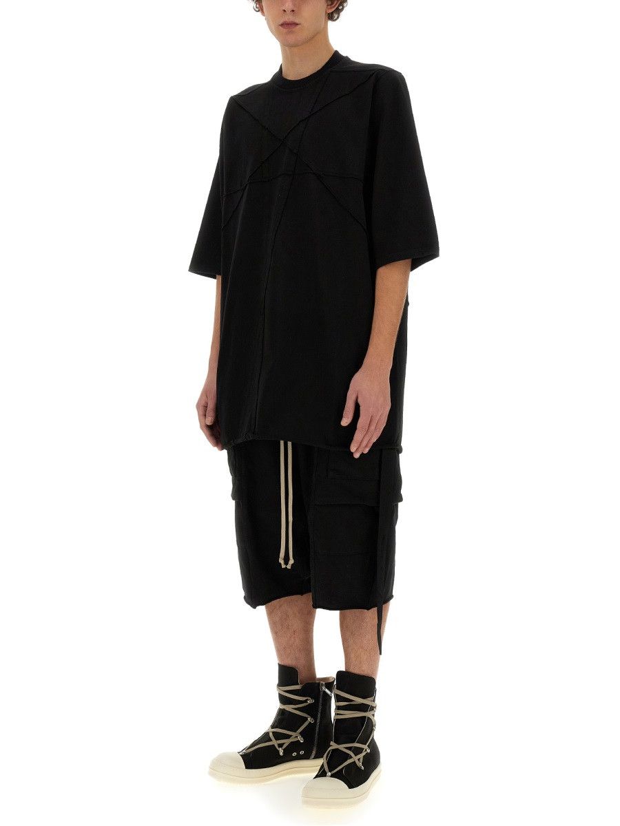 Rick Owens Drkshdw RICK OWENS DRKSHDW COTTON T-SHIRT - BLACK Size US S / EU 44-46 / 1 - 2 Thumbnail