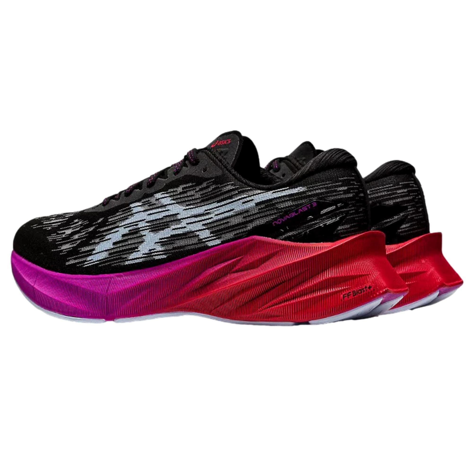 Asics Novablast 3 Black / Soft Sky 1012B288-002 Size US 7 / IT 37 - 3 Thumbnail