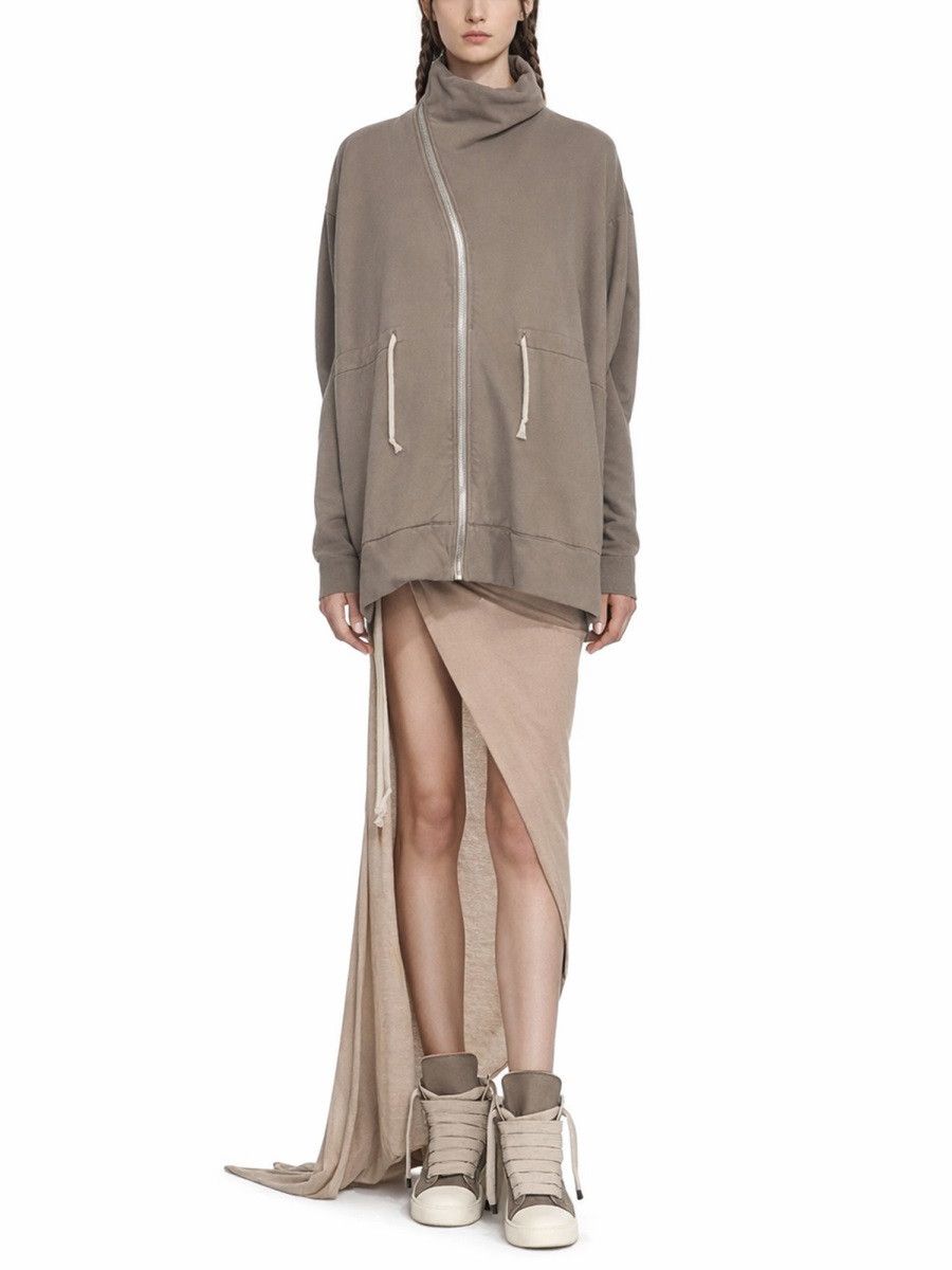 Rick Owens Drkshdw RICK OWENS DRKSHDW LONG SKIRT WITH SLIT - BEIGE Size 26" / US 2 / IT 38 - 2 Thumbnail