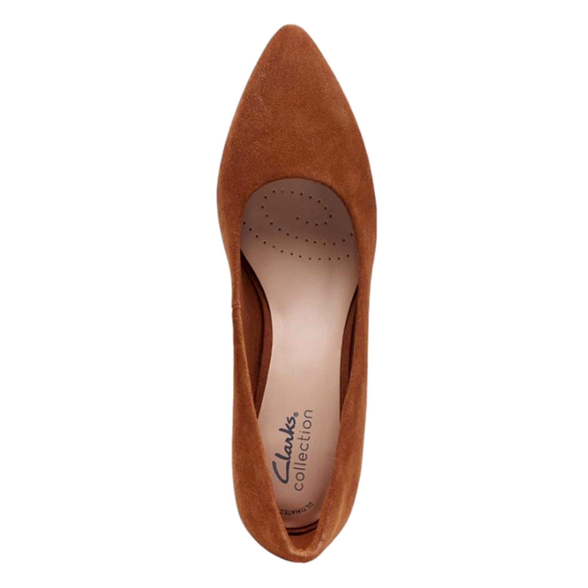 Clarks Teresa Step Dark Tan 26167835 Size US 7 / IT 37 - 3 Thumbnail