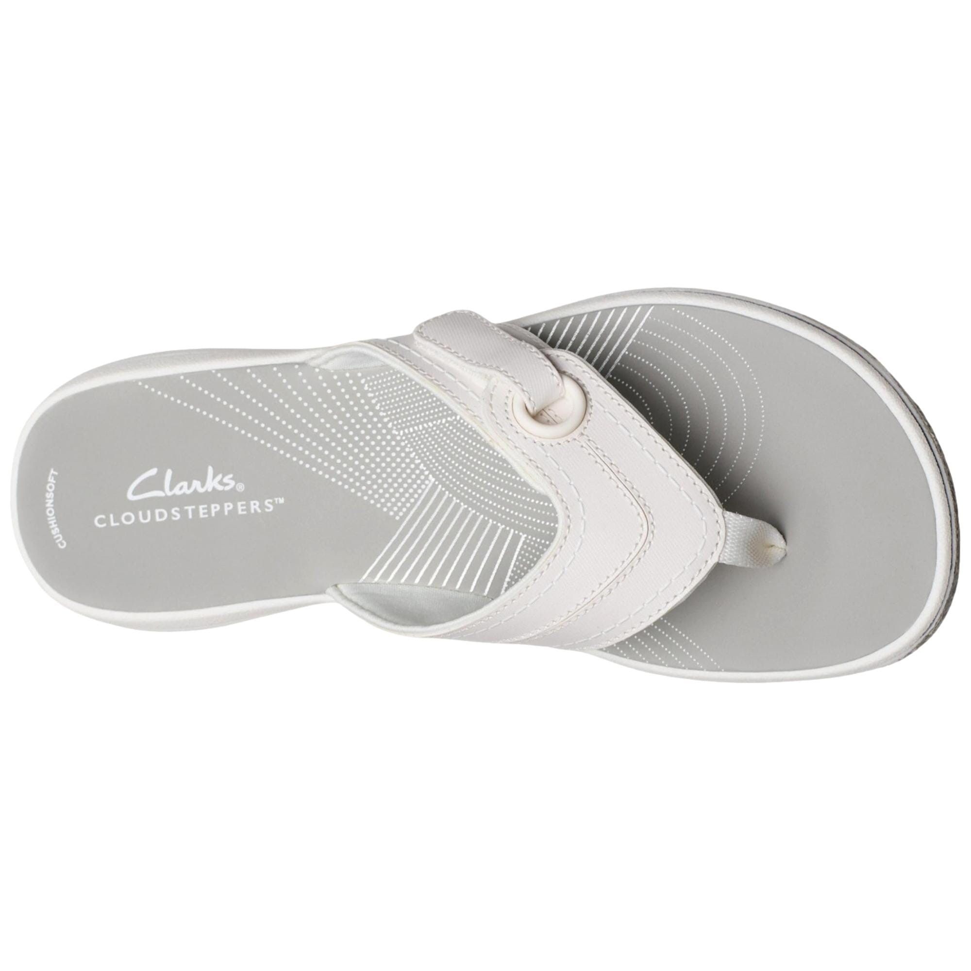 Clarks Breeze Reyna Sandal White 26181821 Size US 7 / IT 37 - 3 Thumbnail