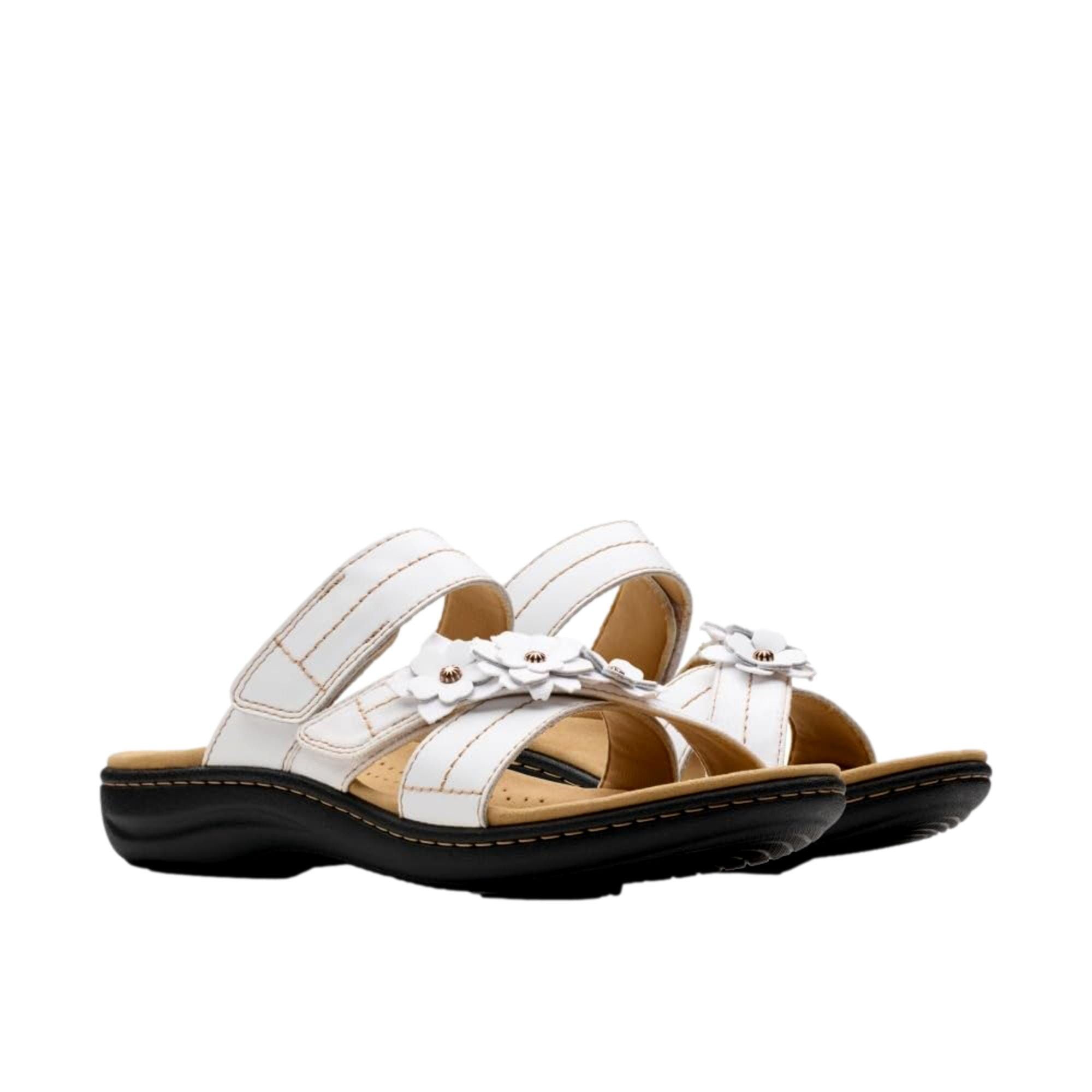 Clarks Laurieann Rose Sandals White 26183578 Size US 7 / IT 37 - 3 Thumbnail