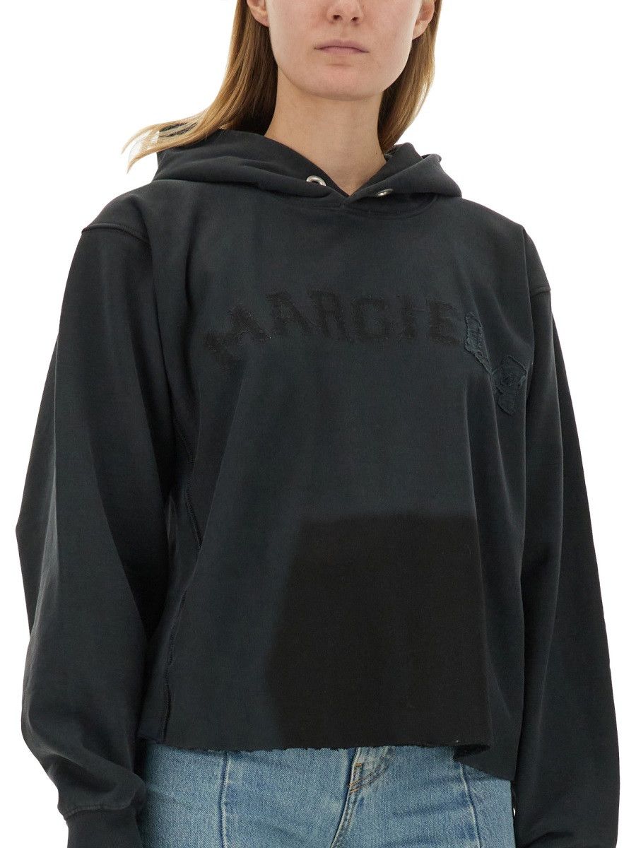 Maison Margiela MAISON MARGIELA COTTON SWEATSHIRT - BLACK Size L / US 10 / IT 46 - 4 Thumbnail