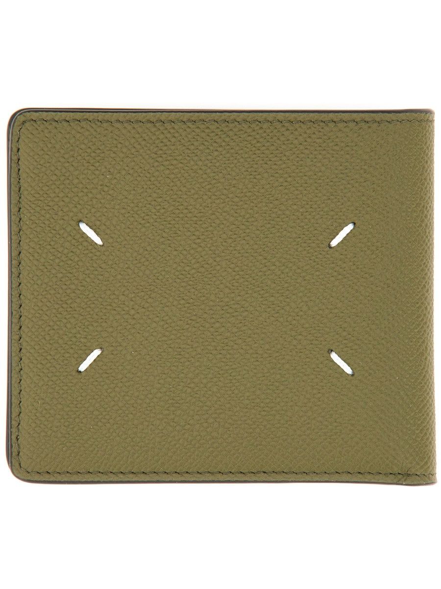 Maison Margiela MAISON MARGIELA BI-FOLD FOUR STITCHES WALLET - GREEN Size ONE SIZE - 2 Thumbnail