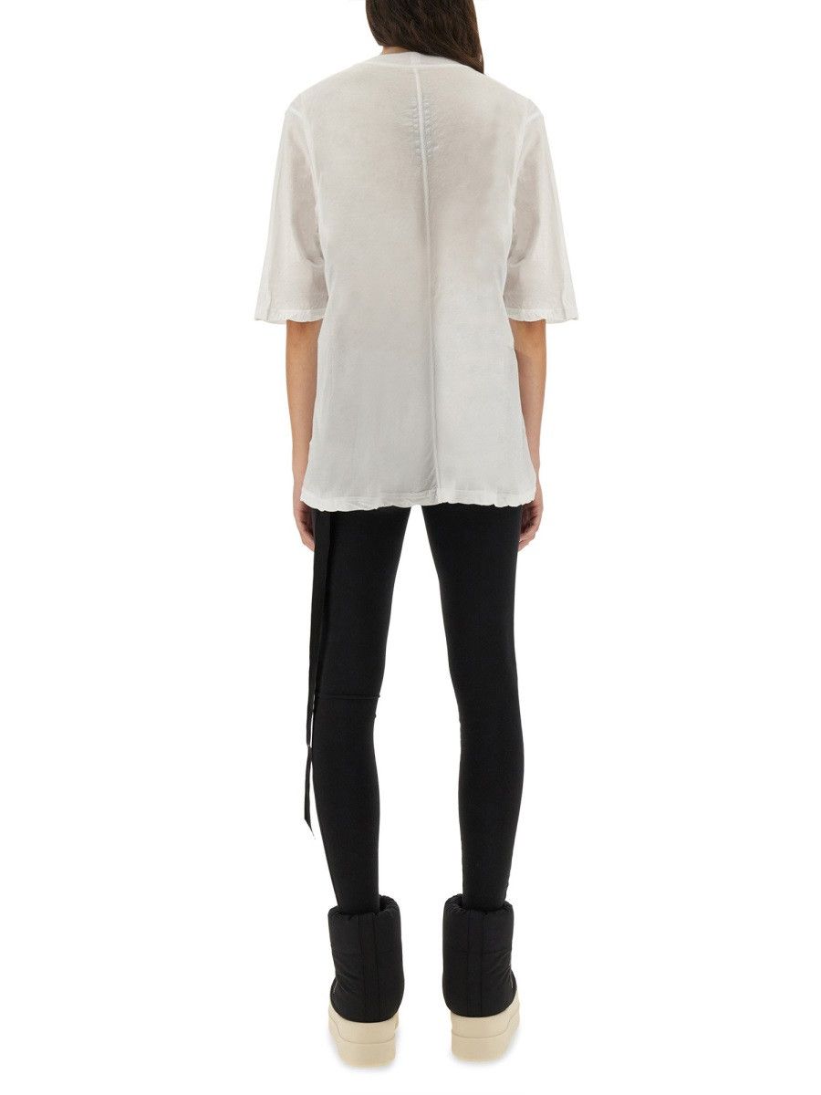 Rick Owens Drkshdw RICK OWENS DRKSHDW "WALRUS T" T-SHIRT - WHITE Size ONE SIZE - 4 Thumbnail
