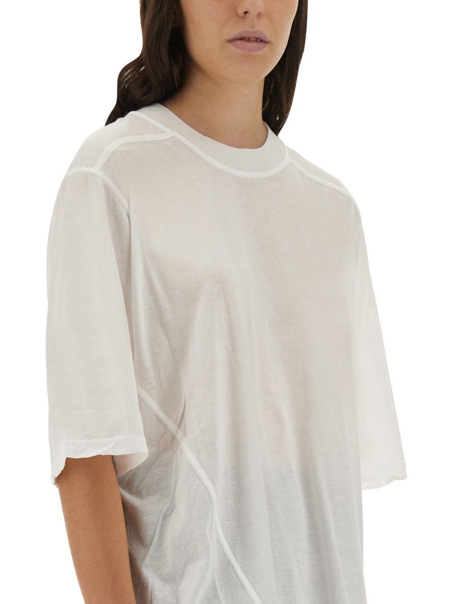 Rick Owens Drkshdw RICK OWENS DRKSHDW "WALRUS T" T-SHIRT - WHITE Size ONE SIZE - 3 Thumbnail